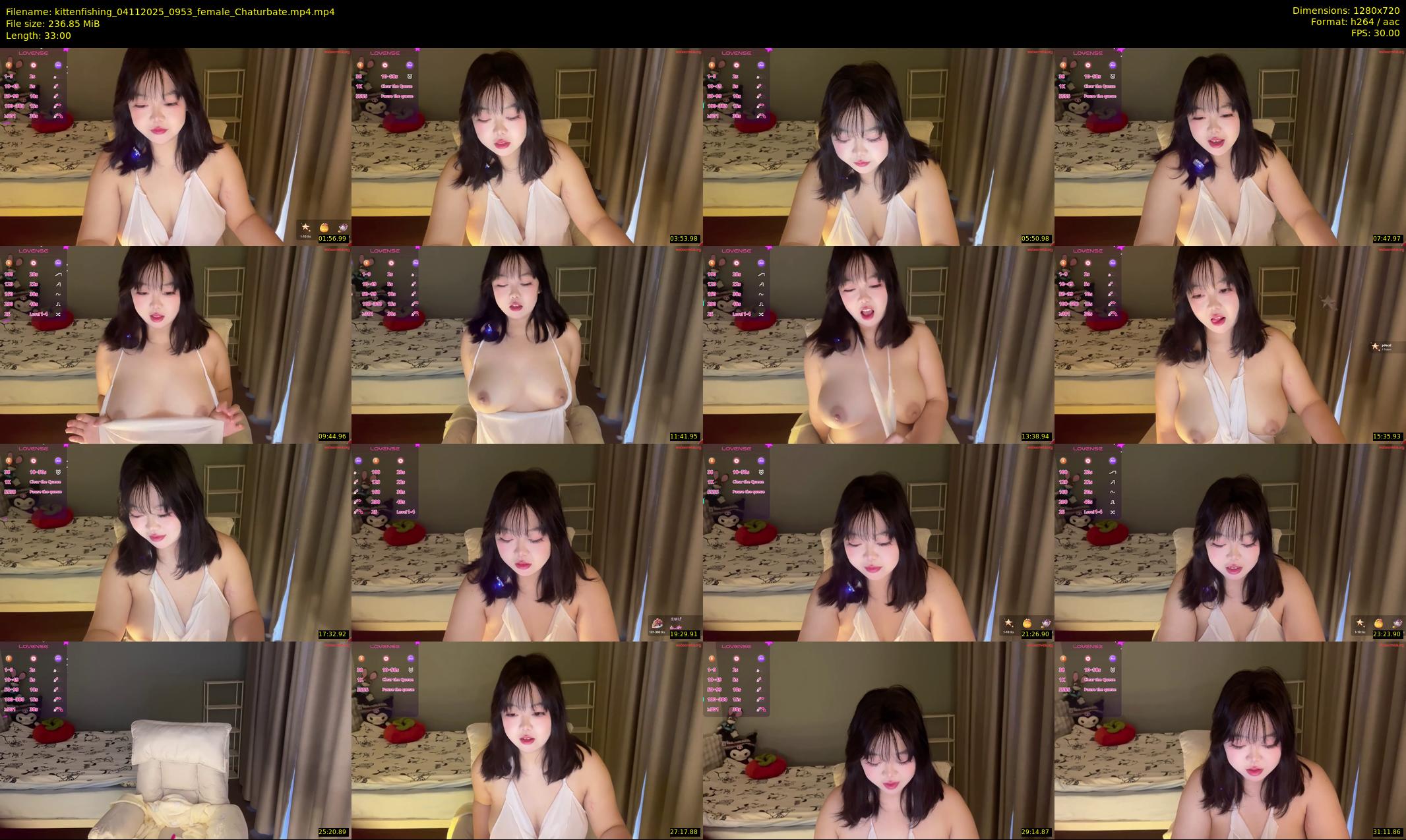 kittenfishing — 33 minute Chaturbate female cam show recording, 720p, Nov 4, 2025