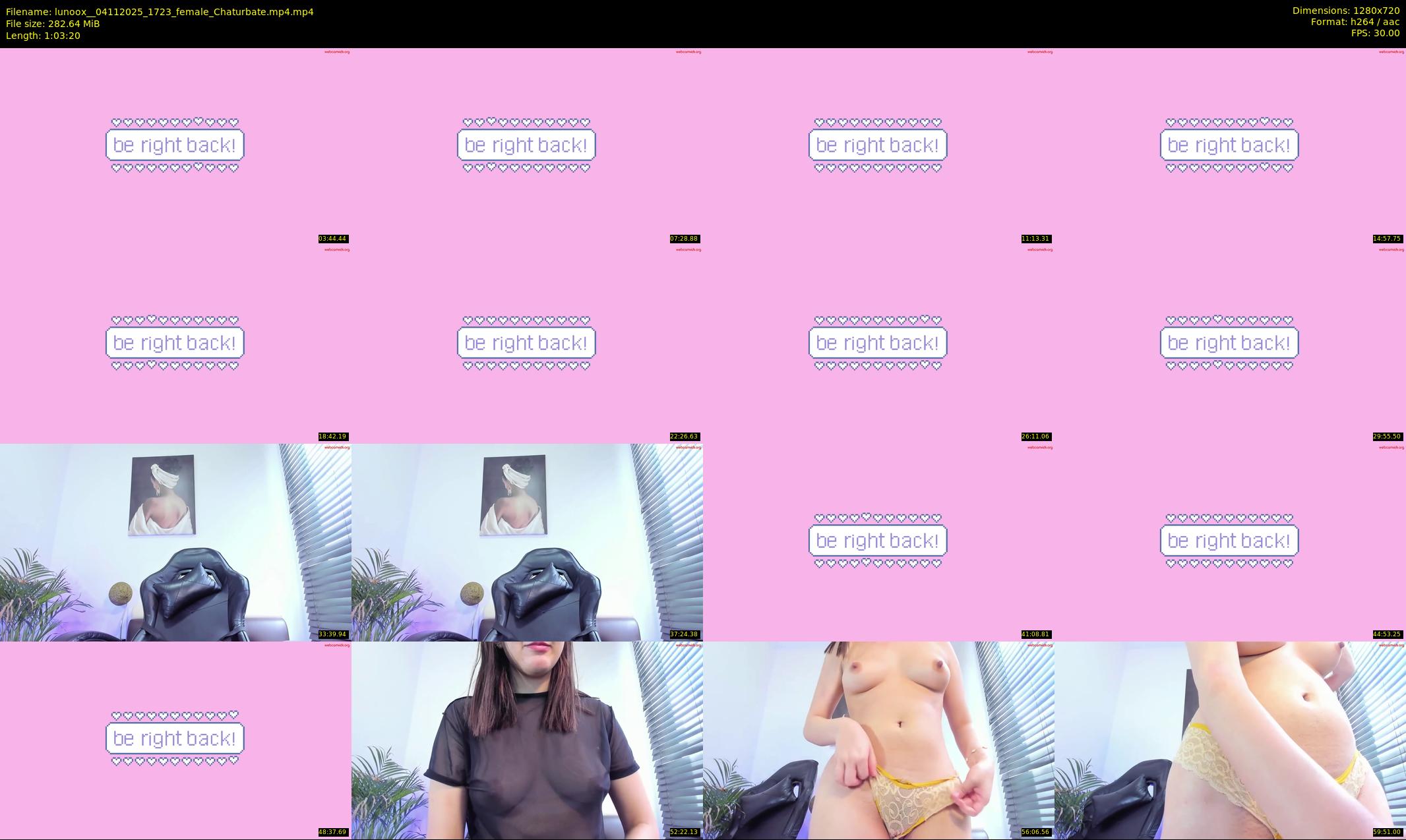 lunoox_ — 64 minute Chaturbate female cam show recording, 720p, Nov 4, 2025