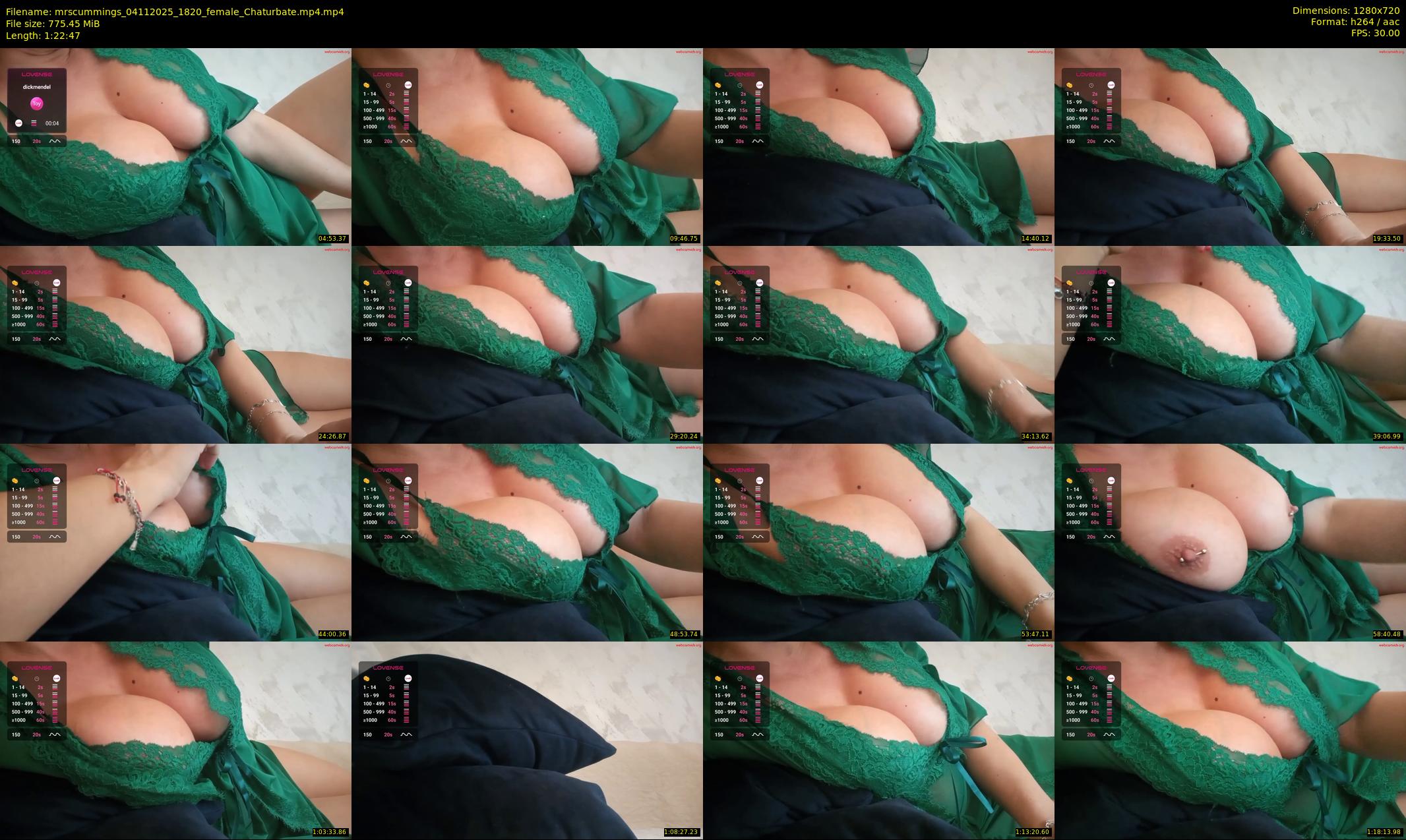 mrscummings — 83 minute Chaturbate female cam show recording, 720p, Nov 4, 2025