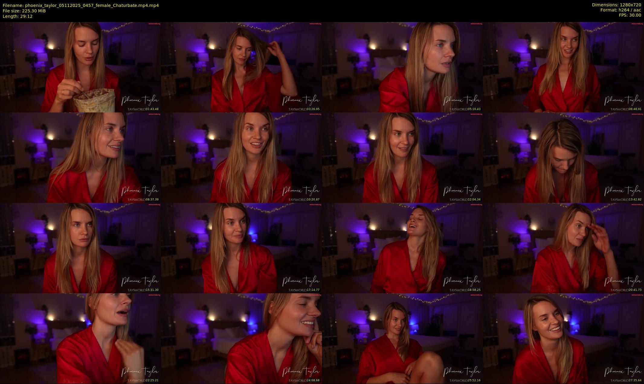 phoenix_taylor — 30 minute Chaturbate female cam show recording, 720p, Nov 5, 2025