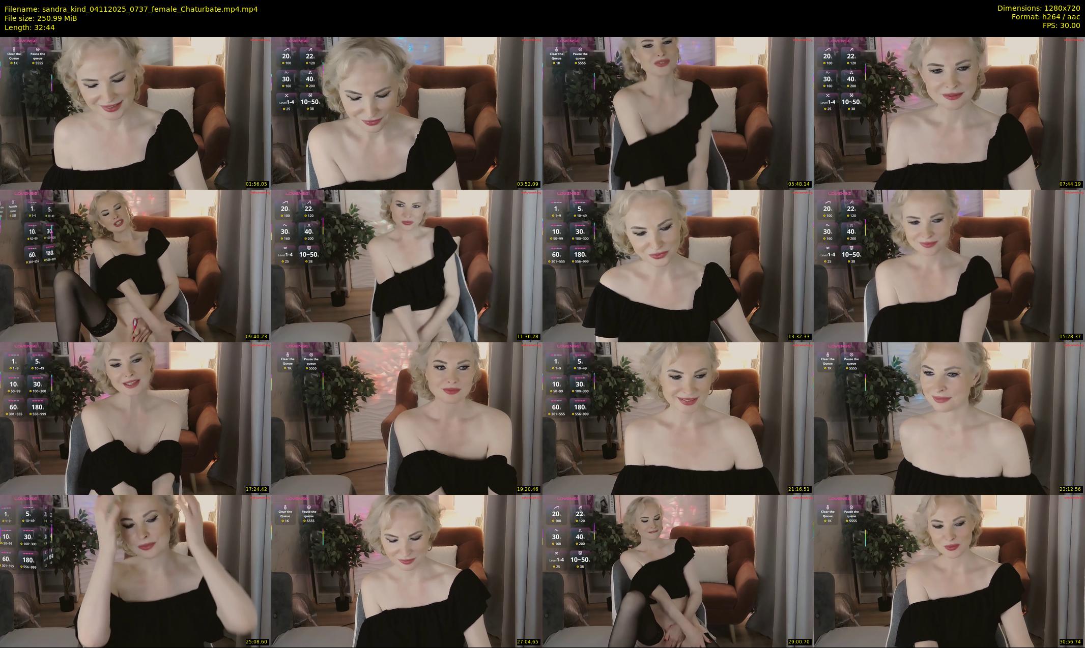 sandra_kind — 33 minute Chaturbate female cam show recording, 720p, Nov 4, 2025