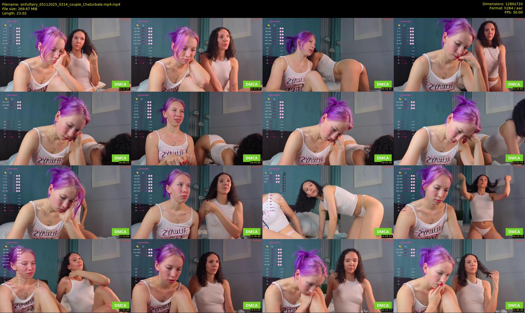 sinfulfairy — 24 minute Chaturbate couple cam show recording, 720p, Nov 5, 2025