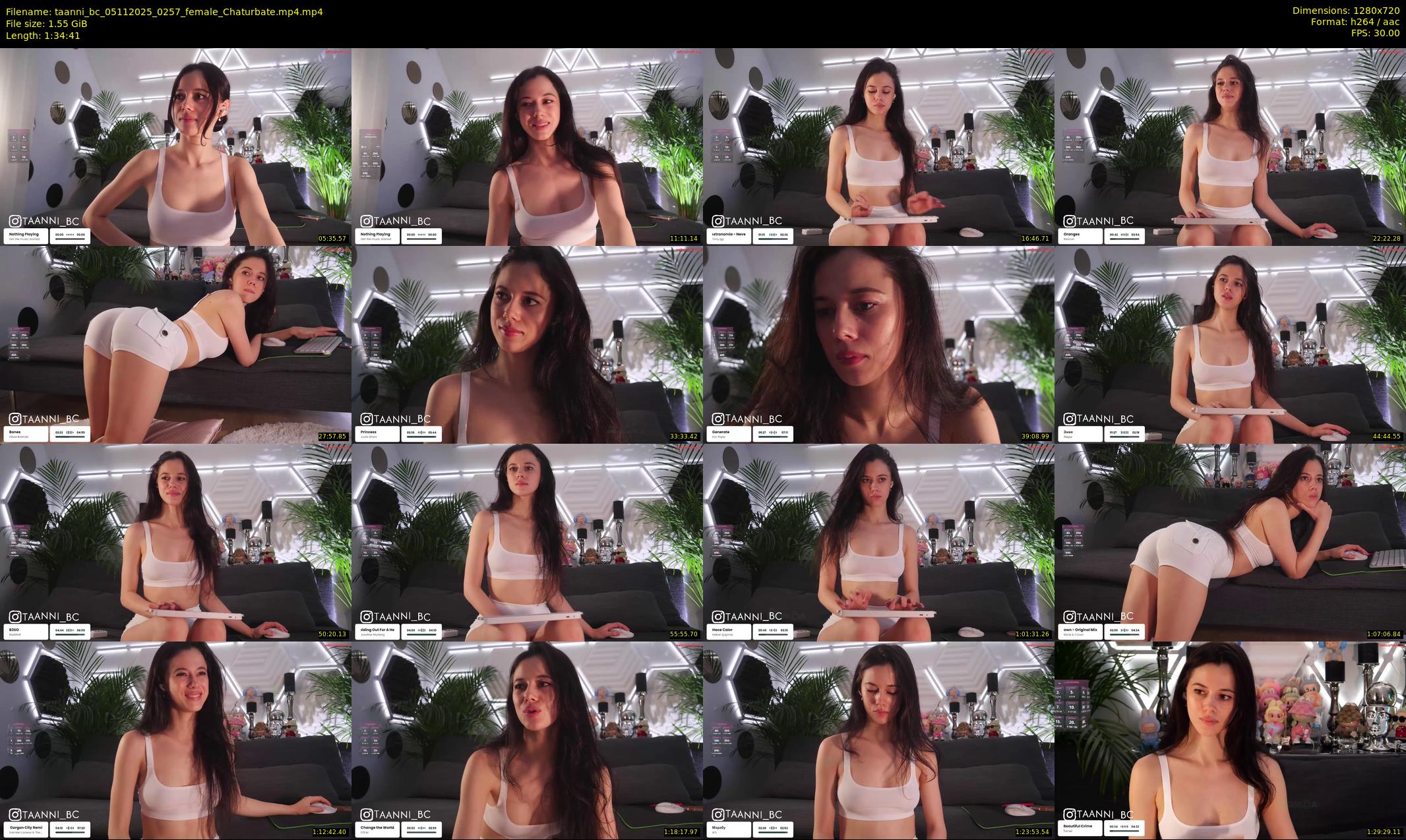taanni_bc — 95 minute Chaturbate female cam show recording, 720p, Nov 5, 2025