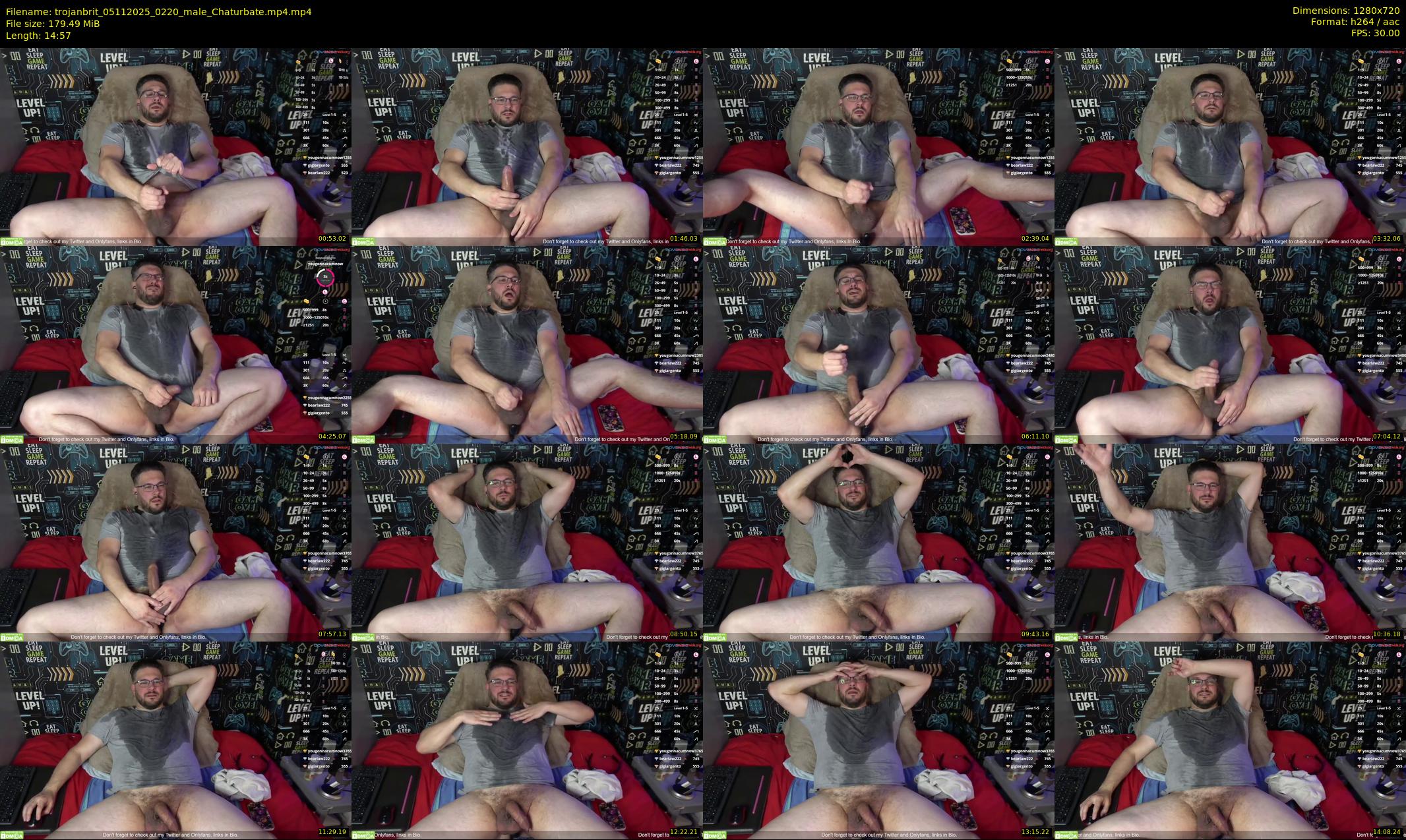 trojanbrit — 15 minute Chaturbate male cam show recording, 720p, Nov 5, 2025