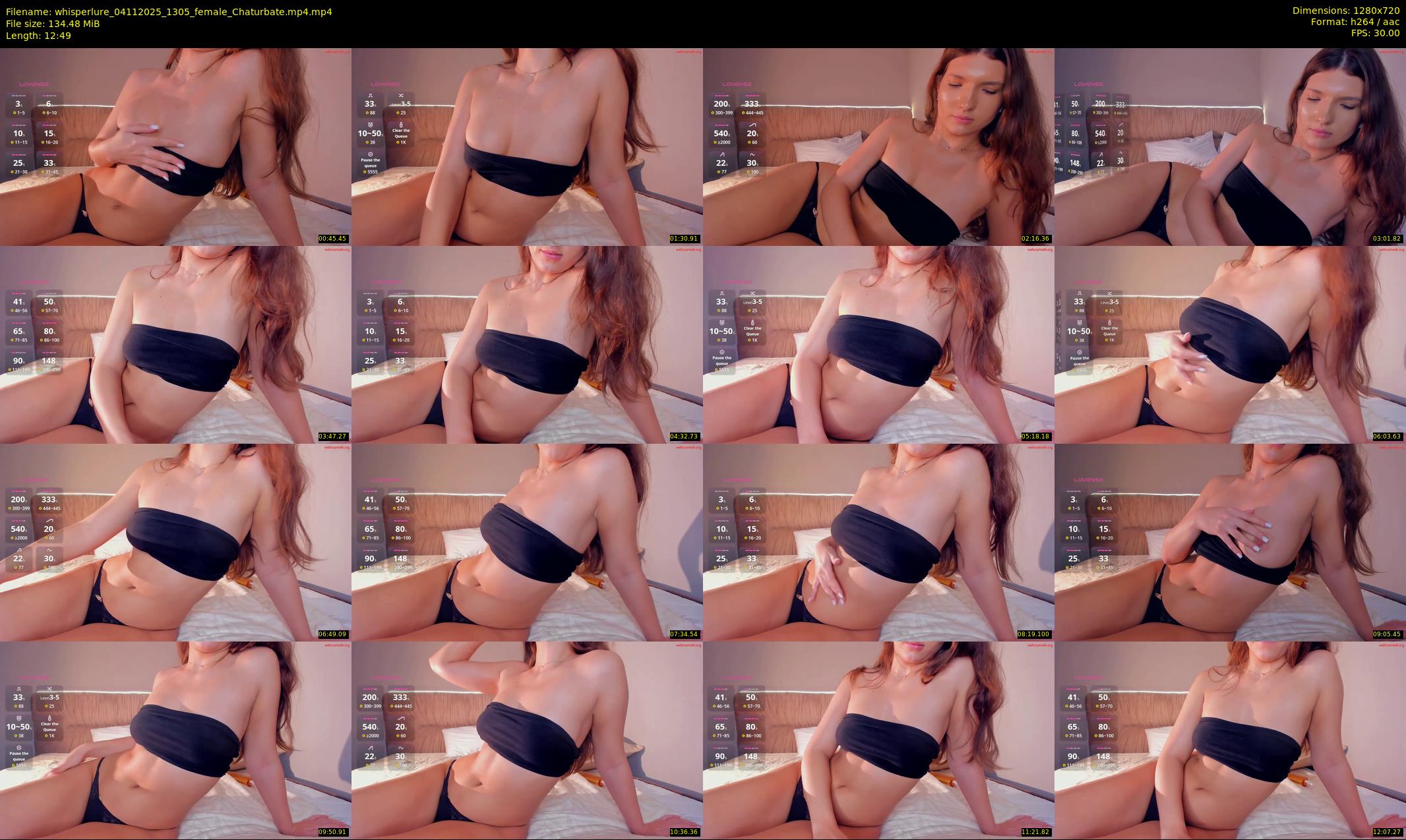 whisperlure — 13 minute Chaturbate female cam show recording, 720p, Nov 4, 2025