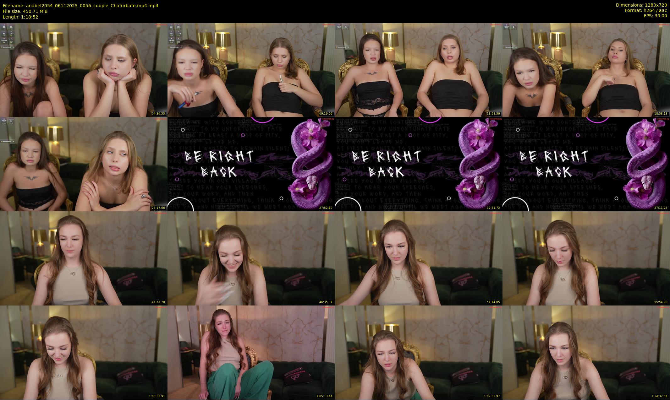 anabel2054 — 79 minute Chaturbate female cam show recording, 720p, Nov 6, 2025
