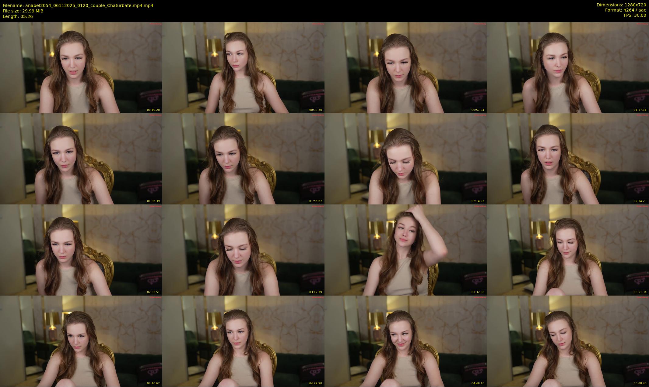 anabel2054 — 6 minute Chaturbate female cam show recording, 720p, Nov 6, 2025