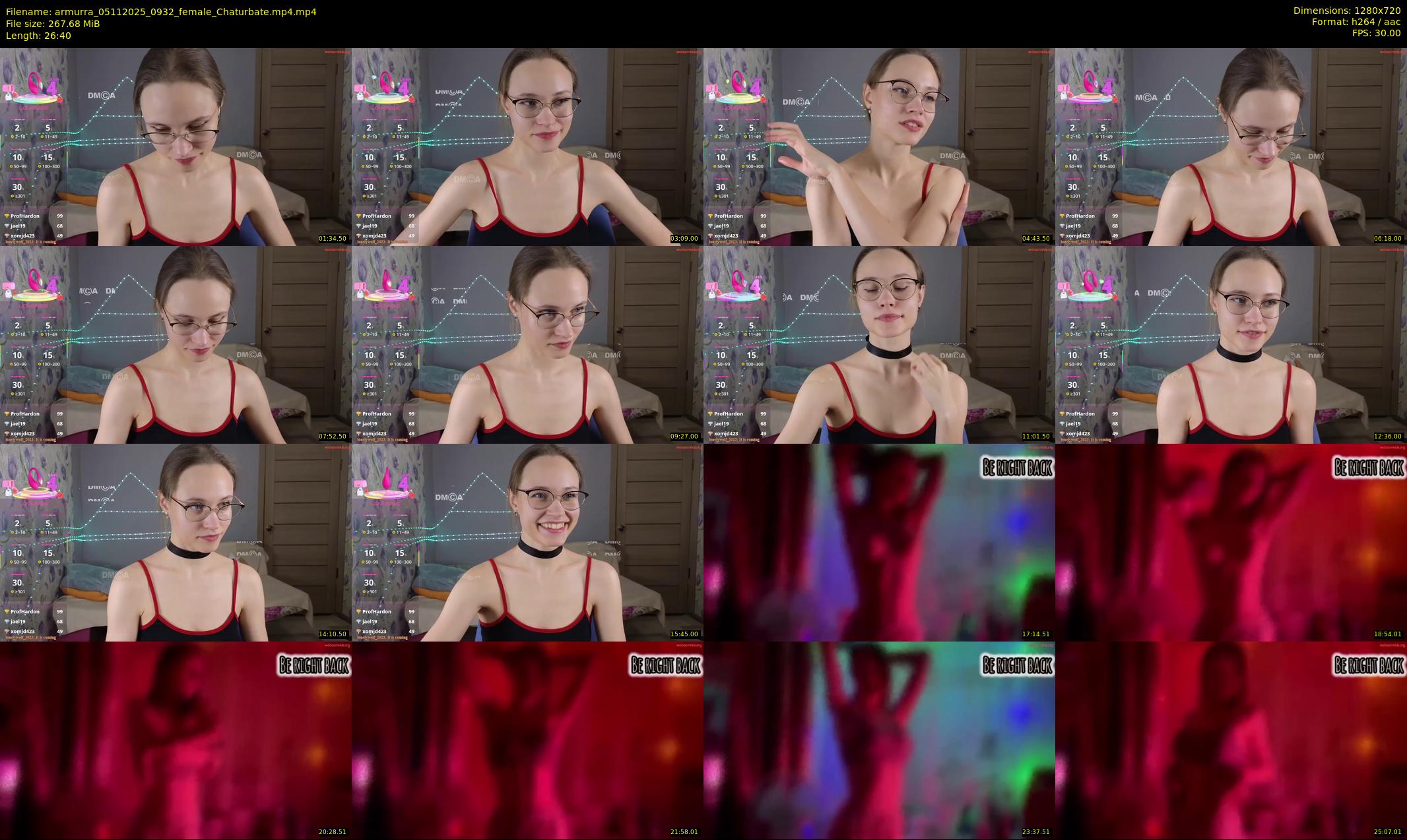 armurra — 27 minute Chaturbate female cam show recording, 720p, Nov 5, 2025