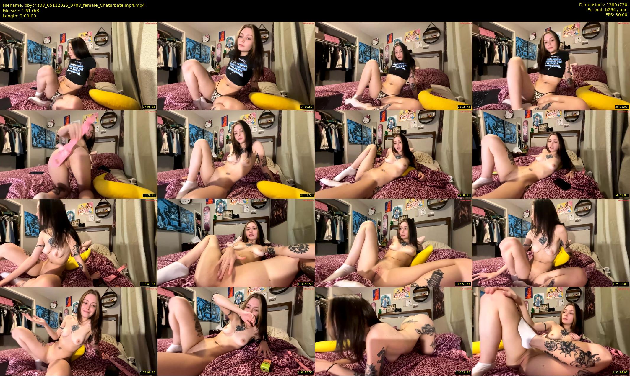 bbycris03 — 120 minute Chaturbate female cam show recording, 720p, Nov 5, 2025