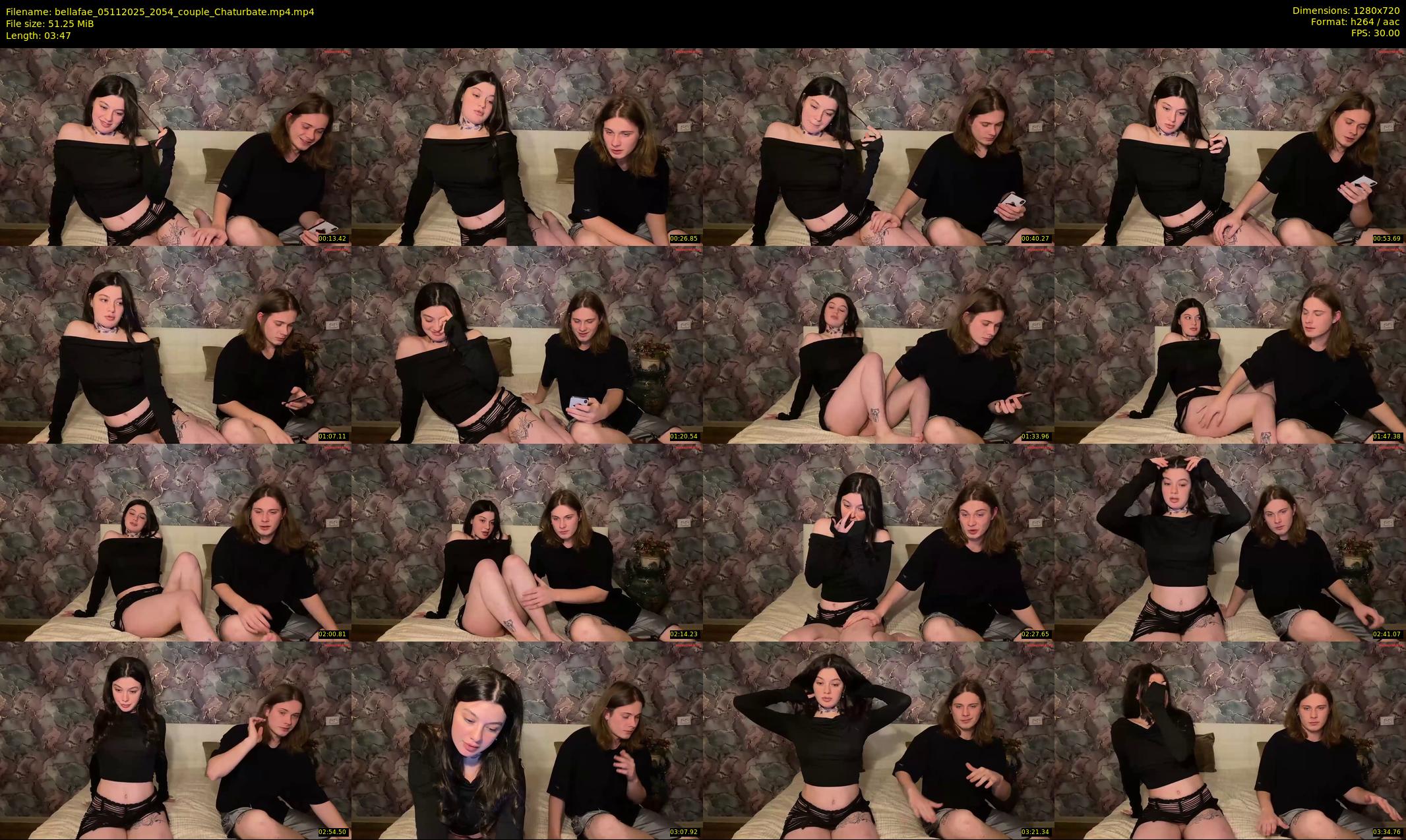 bellafae — 4 minute Chaturbate couple cam show recording, 720p, Nov 5, 2025
