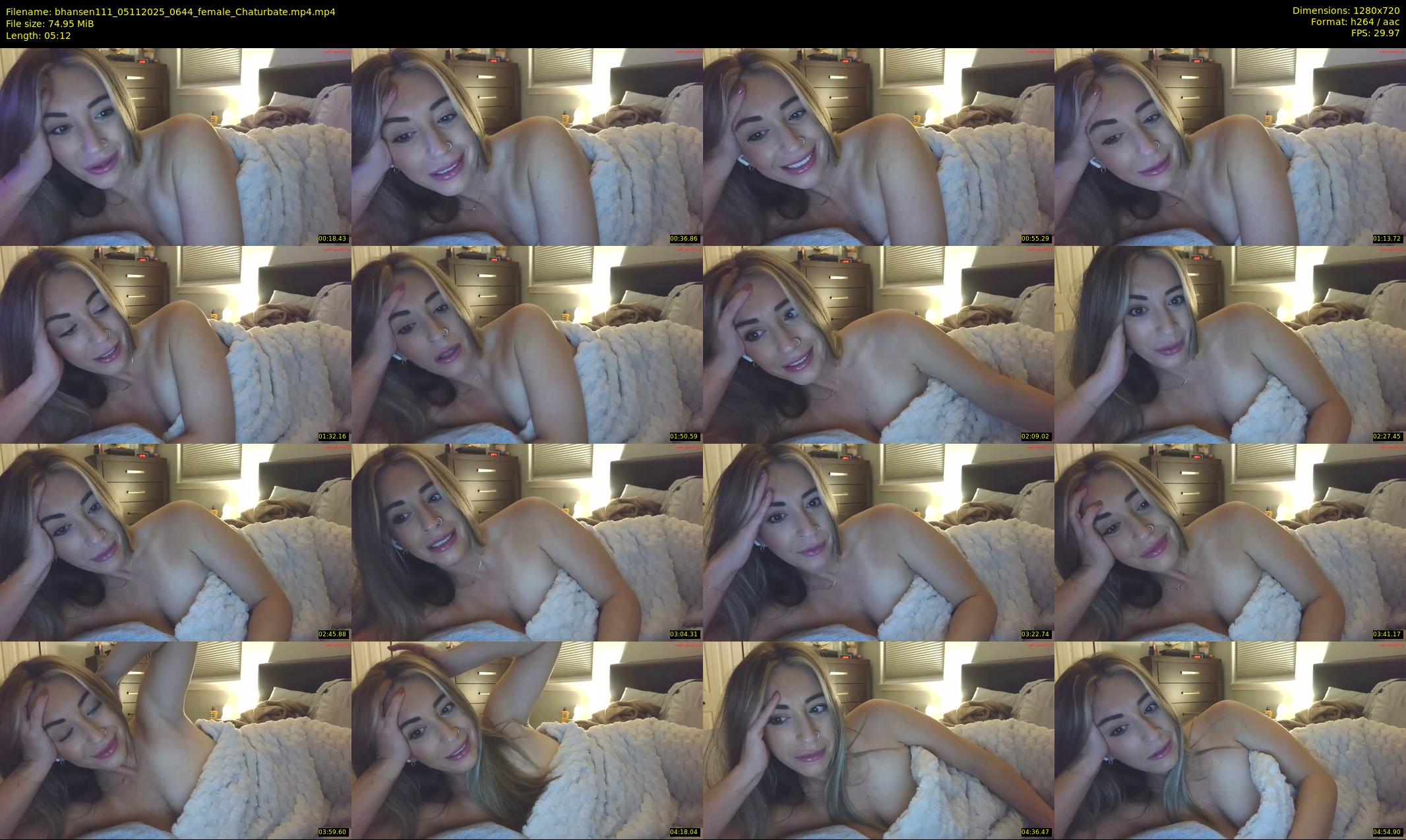 bhansen111 — 6 minute Chaturbate female cam show recording, 720p, Nov 5, 2025