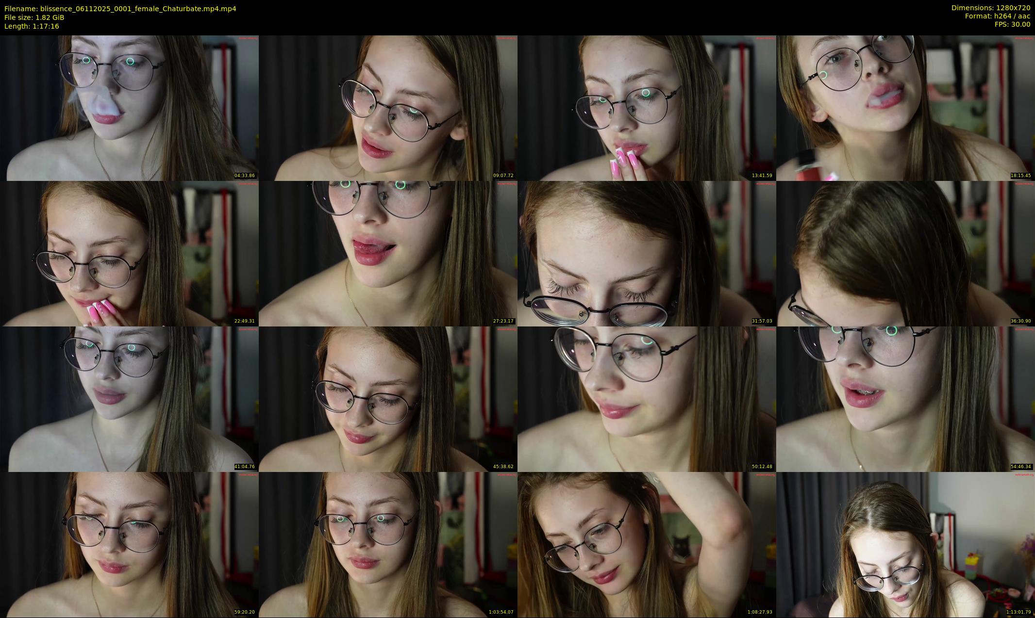 blissence — 78 minute Chaturbate female cam show recording, 720p, Nov 6, 2025