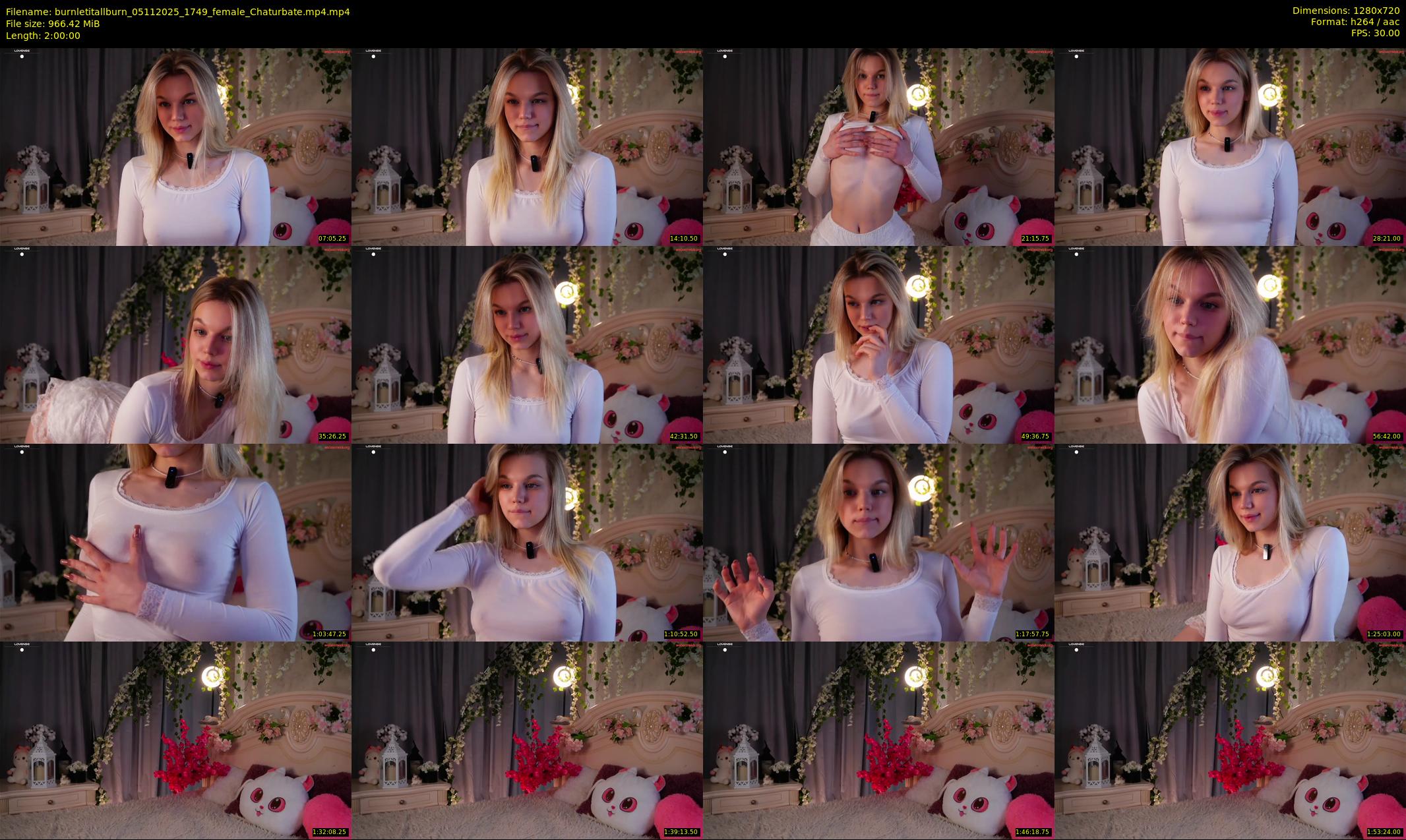burnletitallburn — 120 minute Chaturbate female cam show recording, 720p, Nov 5, 2025