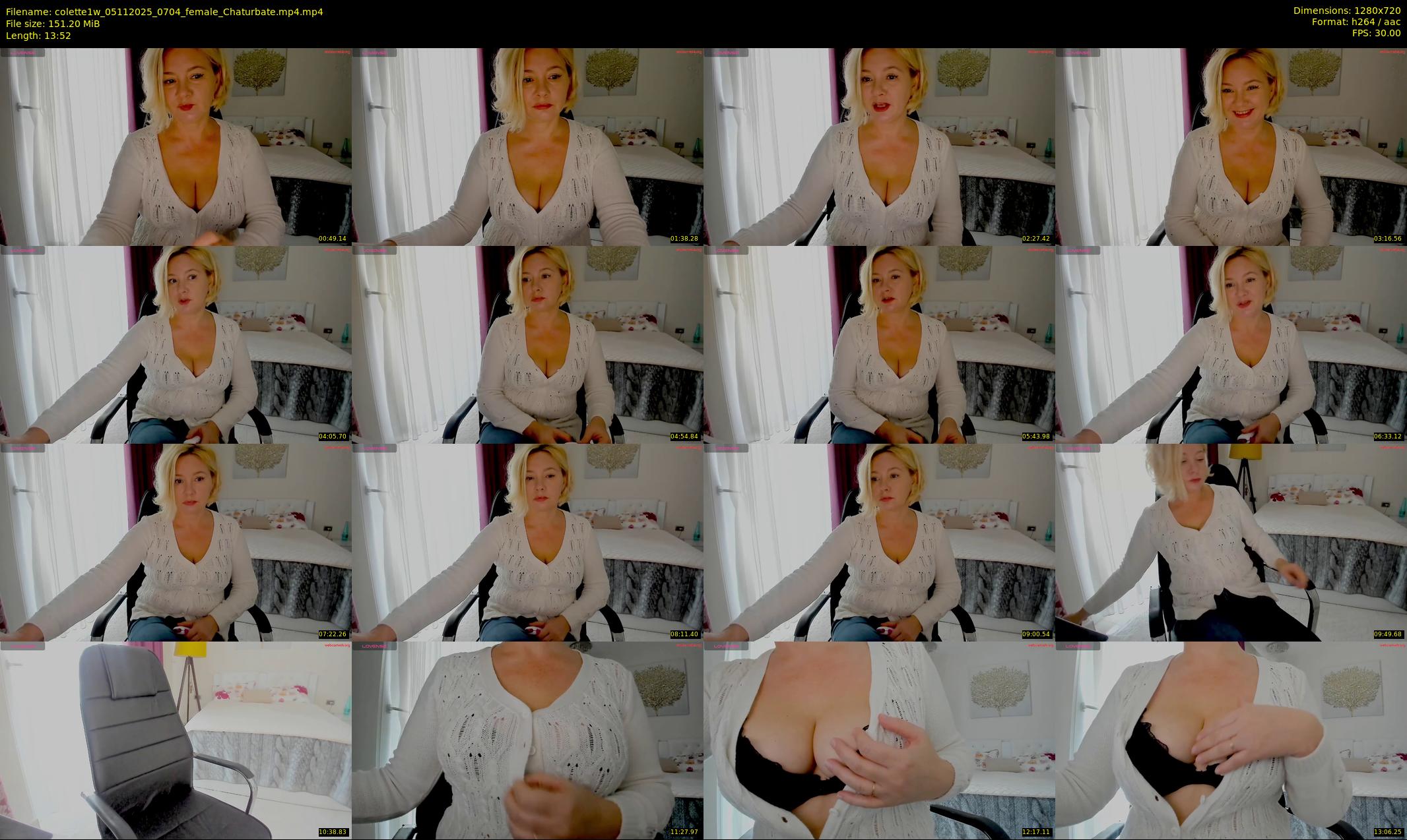 colette1w — 14 minute Chaturbate female cam show recording, 720p, Nov 5, 2025