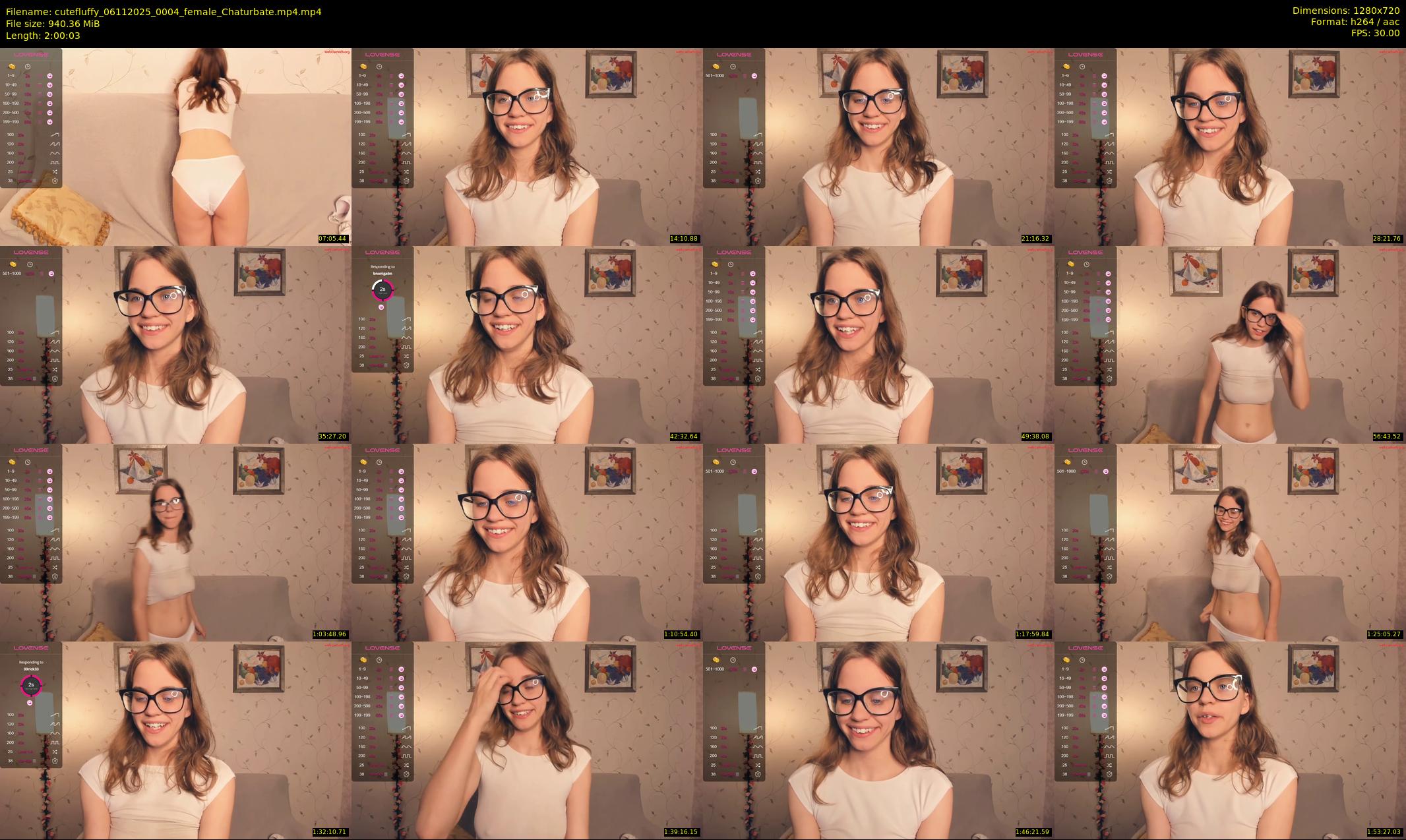cutefluffy — 121 minute Chaturbate female cam show recording, 720p, Nov 6, 2025