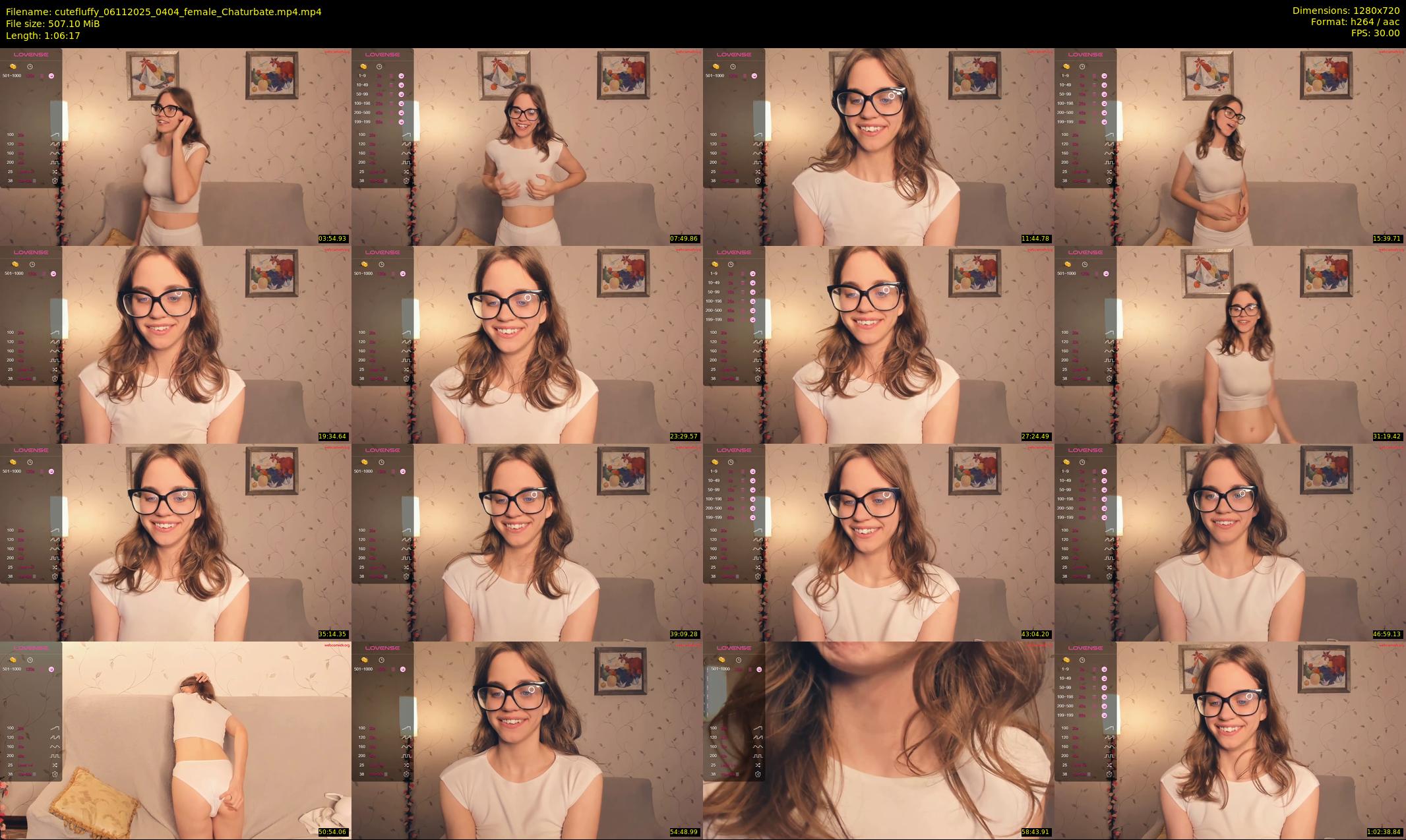 cutefluffy — 67 minute Chaturbate female cam show recording, 720p, Nov 6, 2025