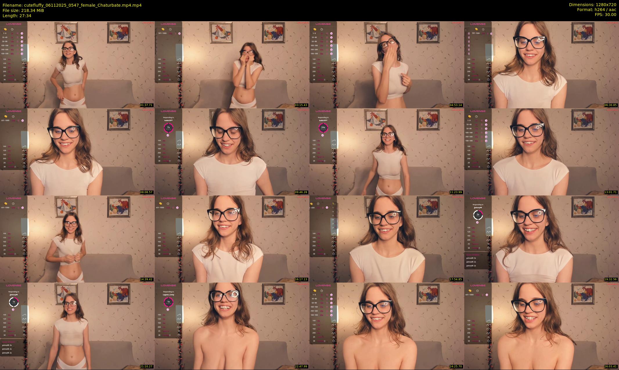 cutefluffy — 28 minute Chaturbate female cam show recording, 720p, Nov 6, 2025