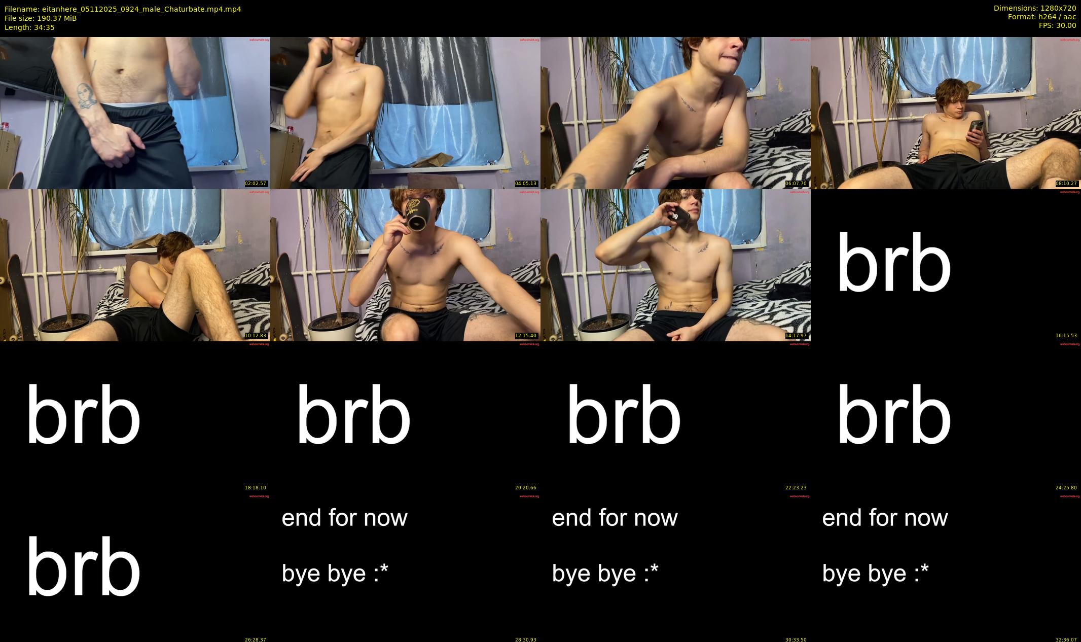eitanhere — 35 minute Chaturbate male cam show recording, 720p, Nov 5, 2025