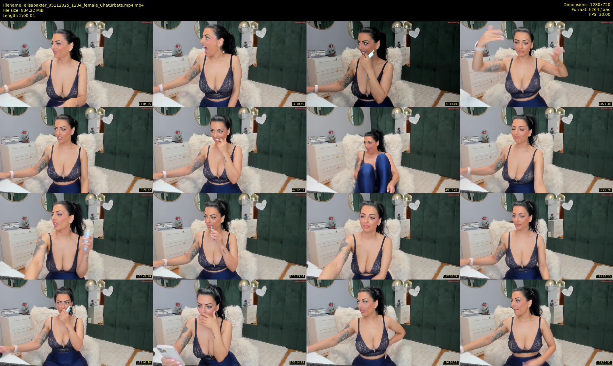 elisabaxter — 121 minute Chaturbate female cam show recording, 720p, Nov 5, 2025