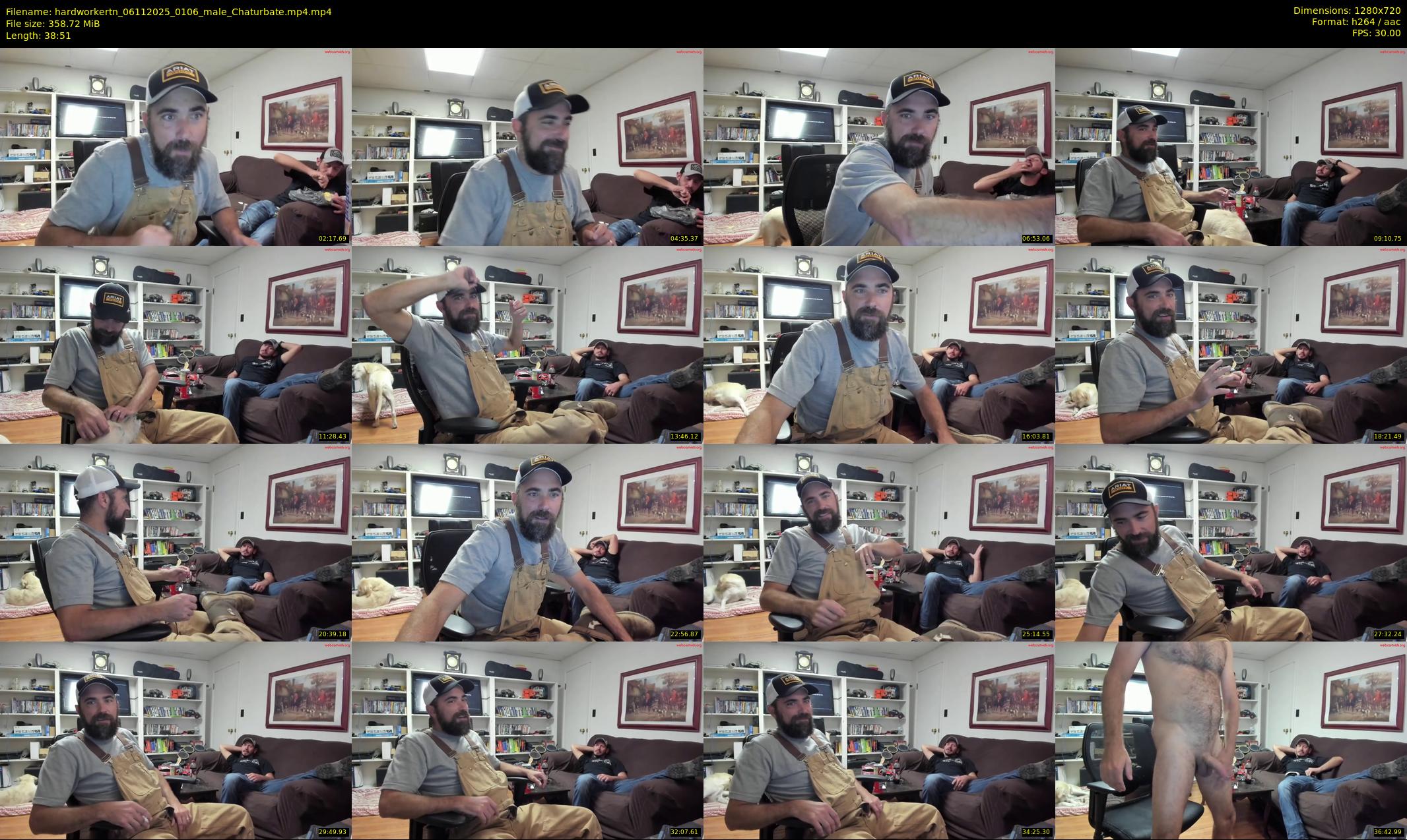 hardworkertn — 39 minute Chaturbate male cam show recording, 720p, Nov 6, 2025