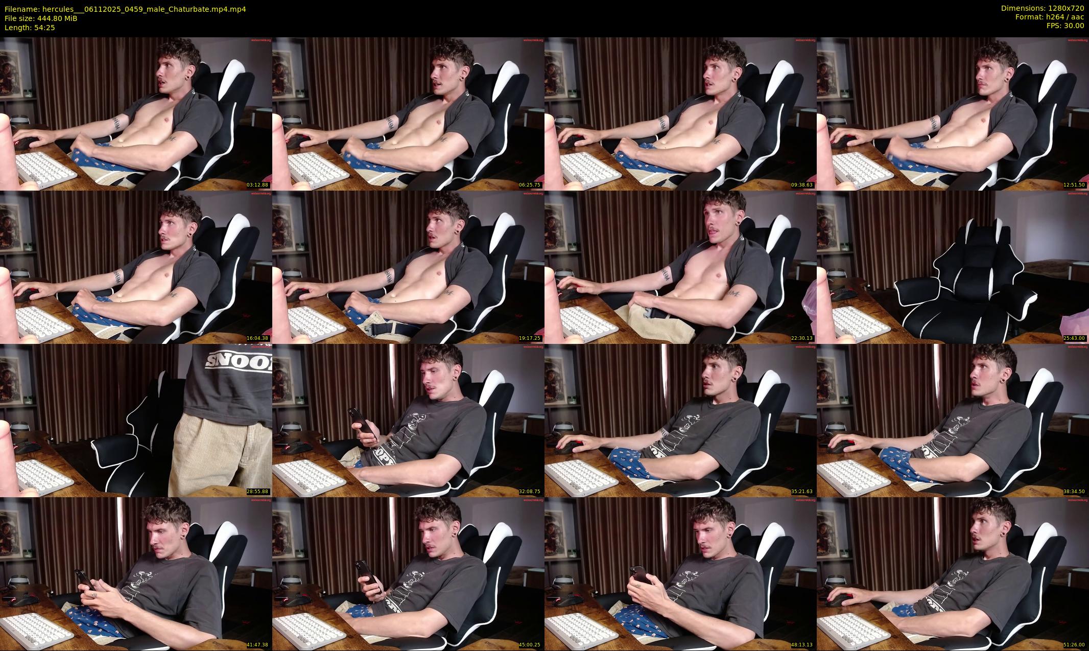 hercules__ — 55 minute Chaturbate male cam show recording, 720p, Nov 6, 2025