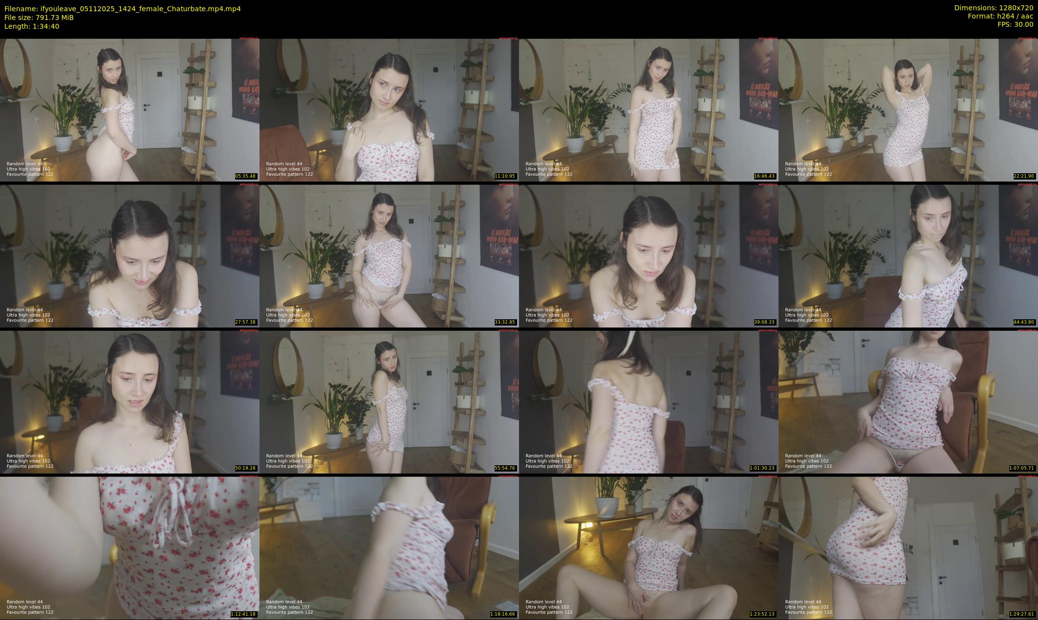 ifyouleave — 95 minute Chaturbate female cam show recording, 720p, Nov 5, 2025