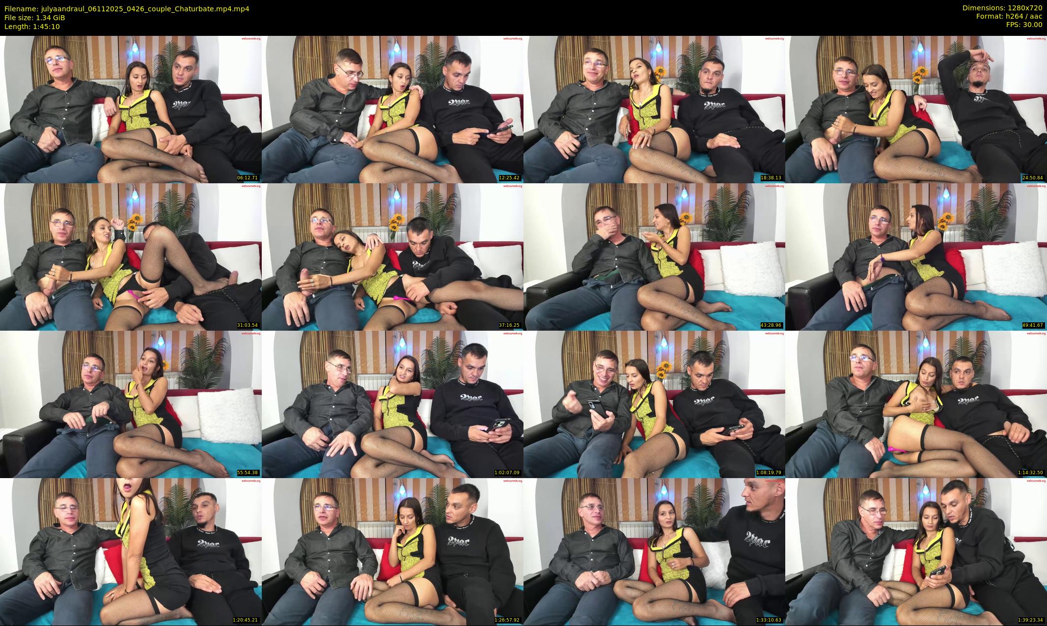julyaandraul — 106 minute Chaturbate couple cam show recording, 720p, Nov 6, 2025
