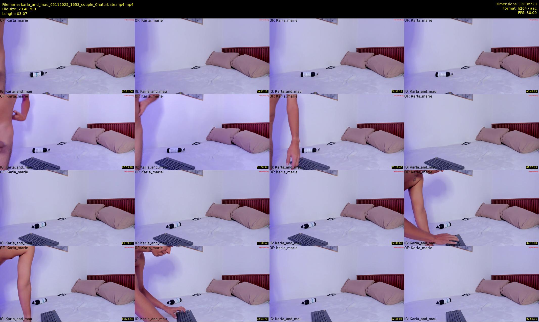 karla_and_mau — 4 minute Chaturbate couple cam show recording, 720p, Nov 5, 2025