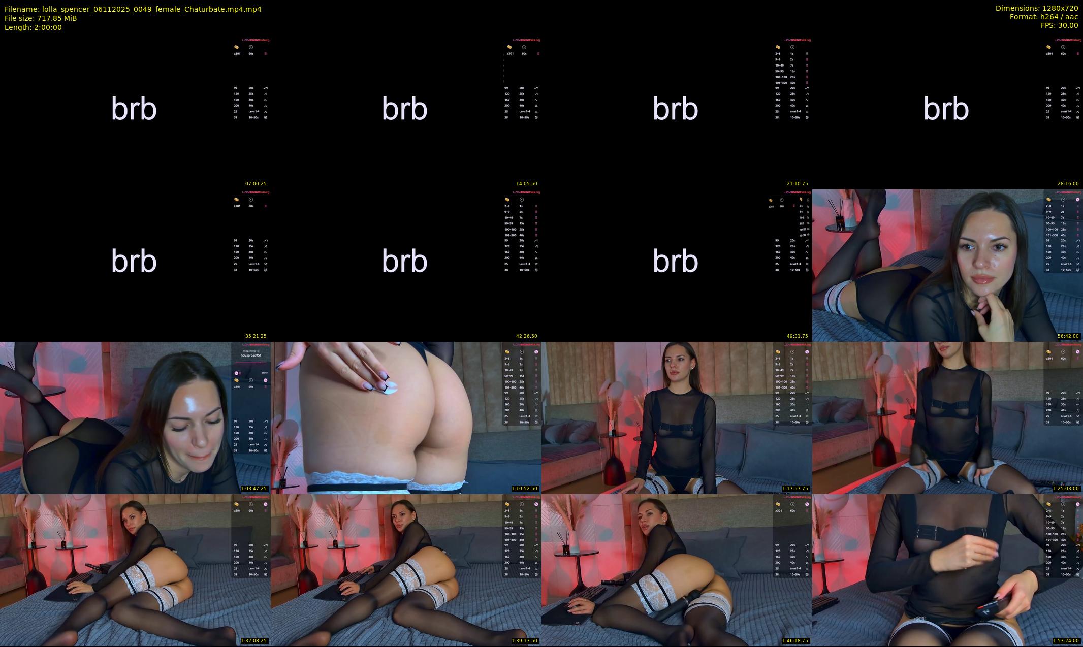 lolla_spencer — 120 minute Chaturbate female cam show recording, 720p, Nov 6, 2025