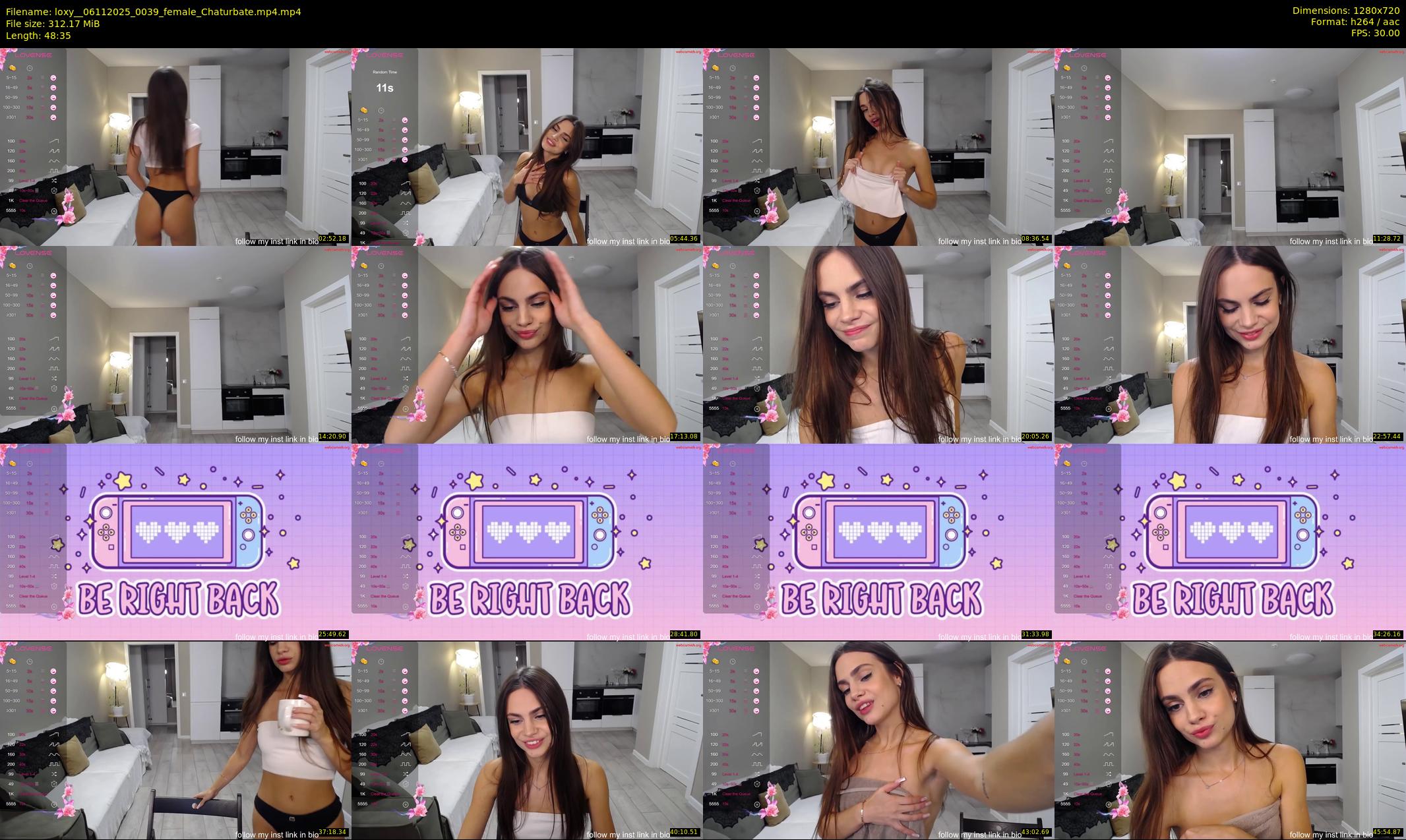 loxy_ — 49 minute Chaturbate female cam show recording, 720p, Nov 6, 2025