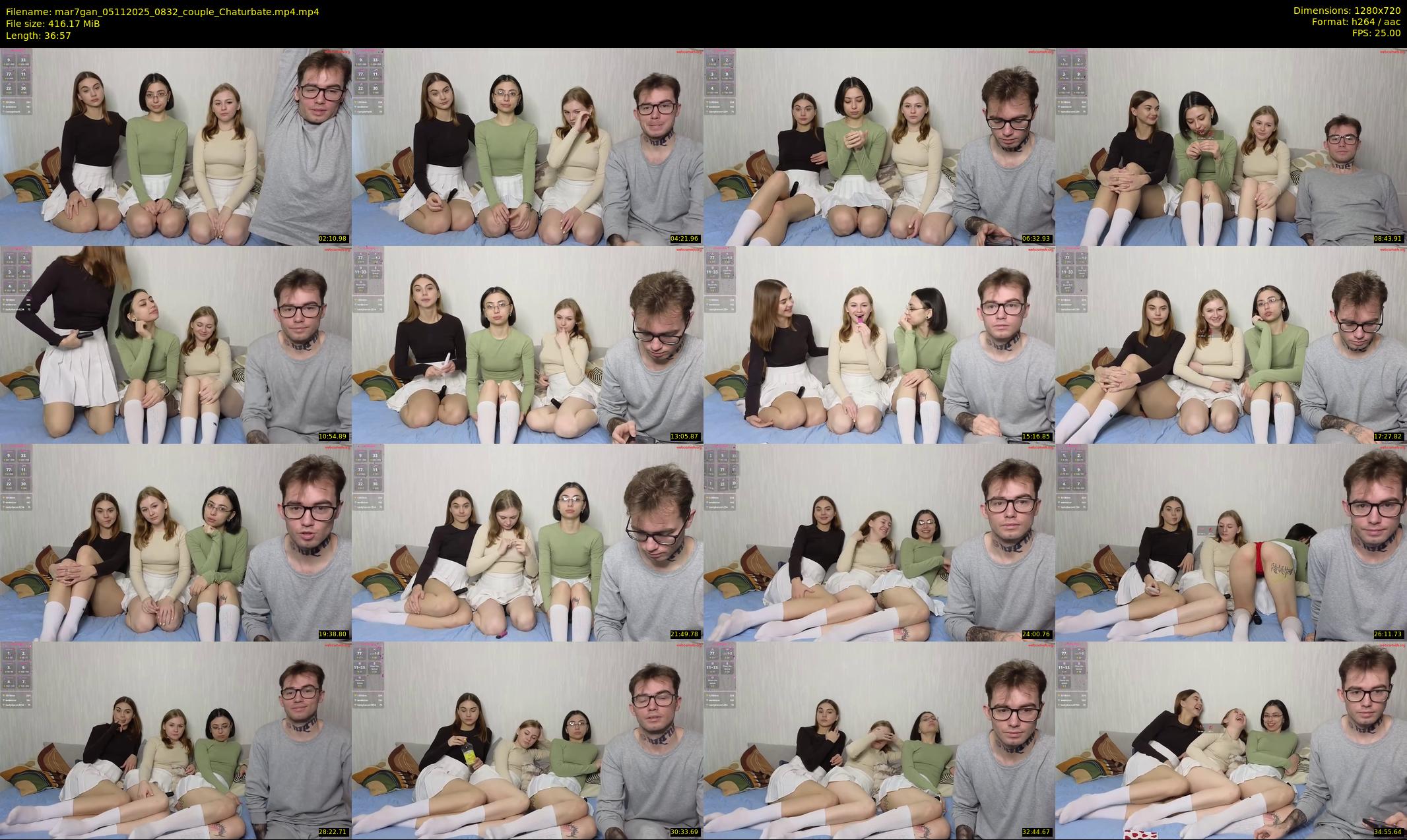 mar7gan — 37 minute Chaturbate couple cam show recording, 720p, Nov 5, 2025