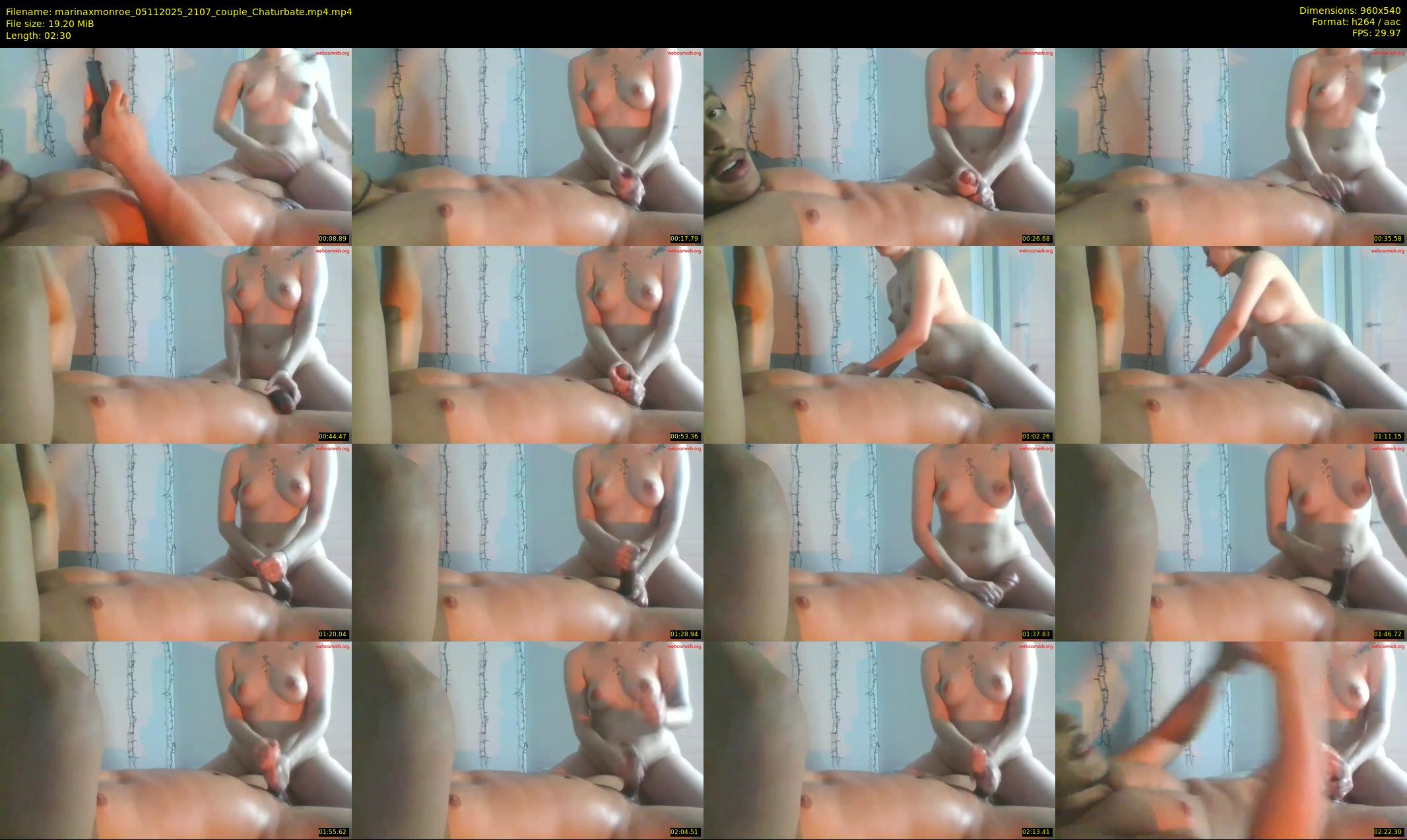 marinaxmonroe — 3 minute Chaturbate couple cam show recording, 480p, Nov 5, 2025