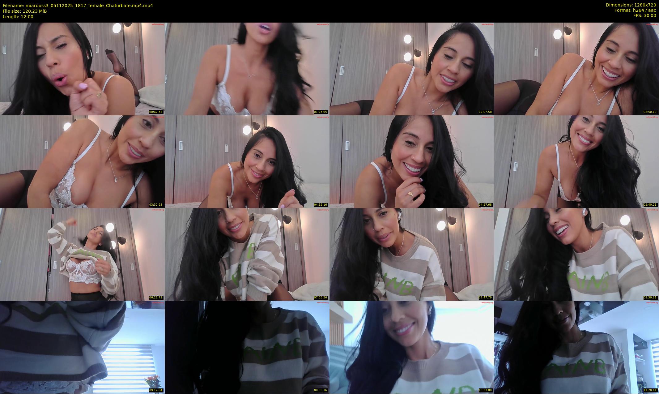 miarouss3 — 12 minute Chaturbate female cam show recording, 720p, Nov 5, 2025
