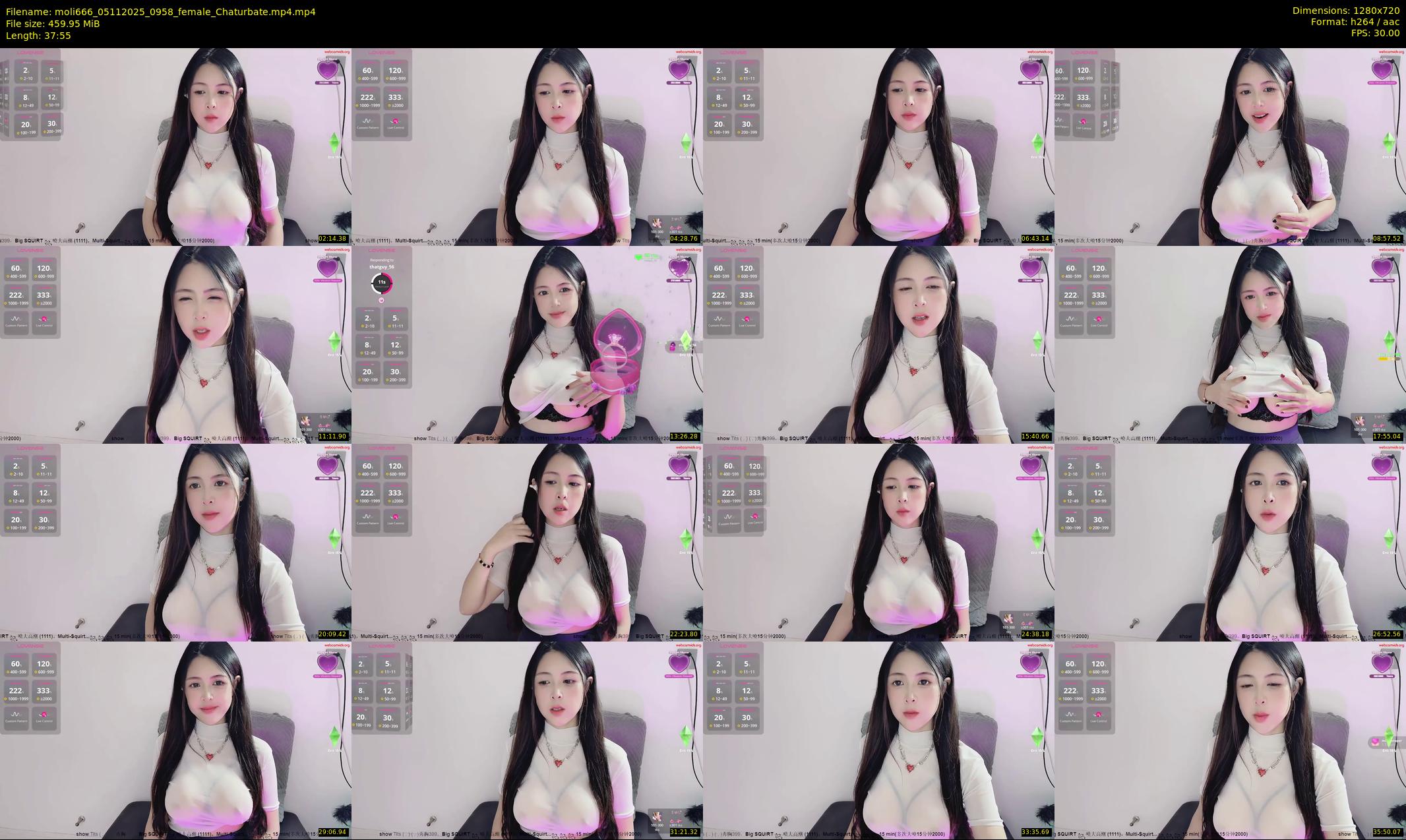 moli666 — 38 minute Chaturbate female cam show recording, 720p, Nov 5, 2025