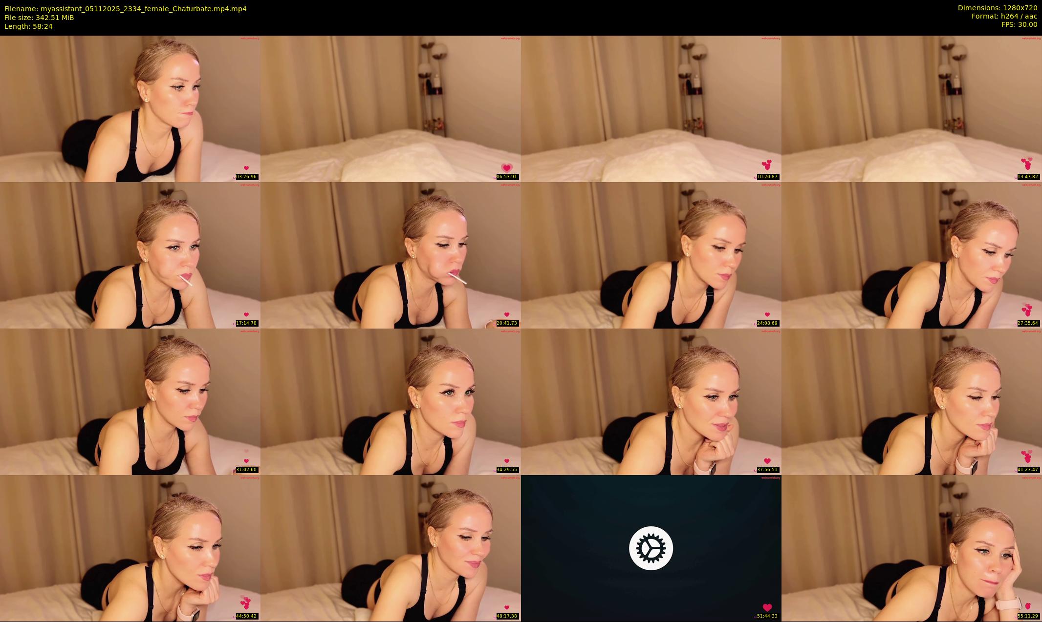 myassistant — 59 minute Chaturbate female cam show recording, 720p, Nov 5, 2025