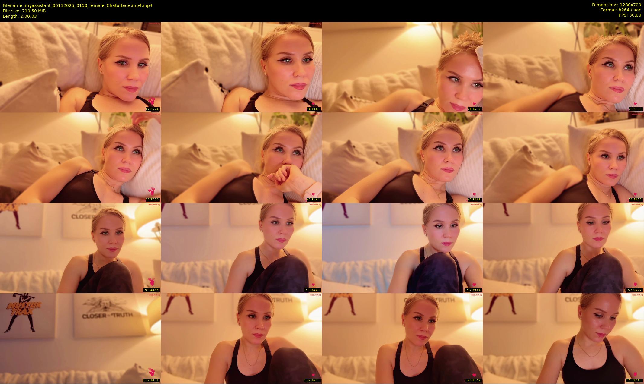 myassistant — 121 minute Chaturbate female cam show recording, 720p, Nov 6, 2025