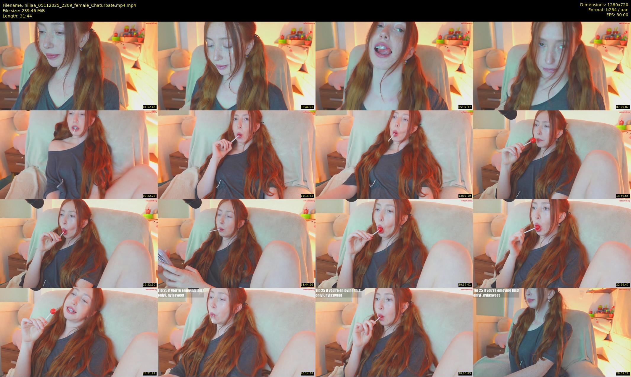niilaa — 32 minute Chaturbate female cam show recording, 720p, Nov 5, 2025