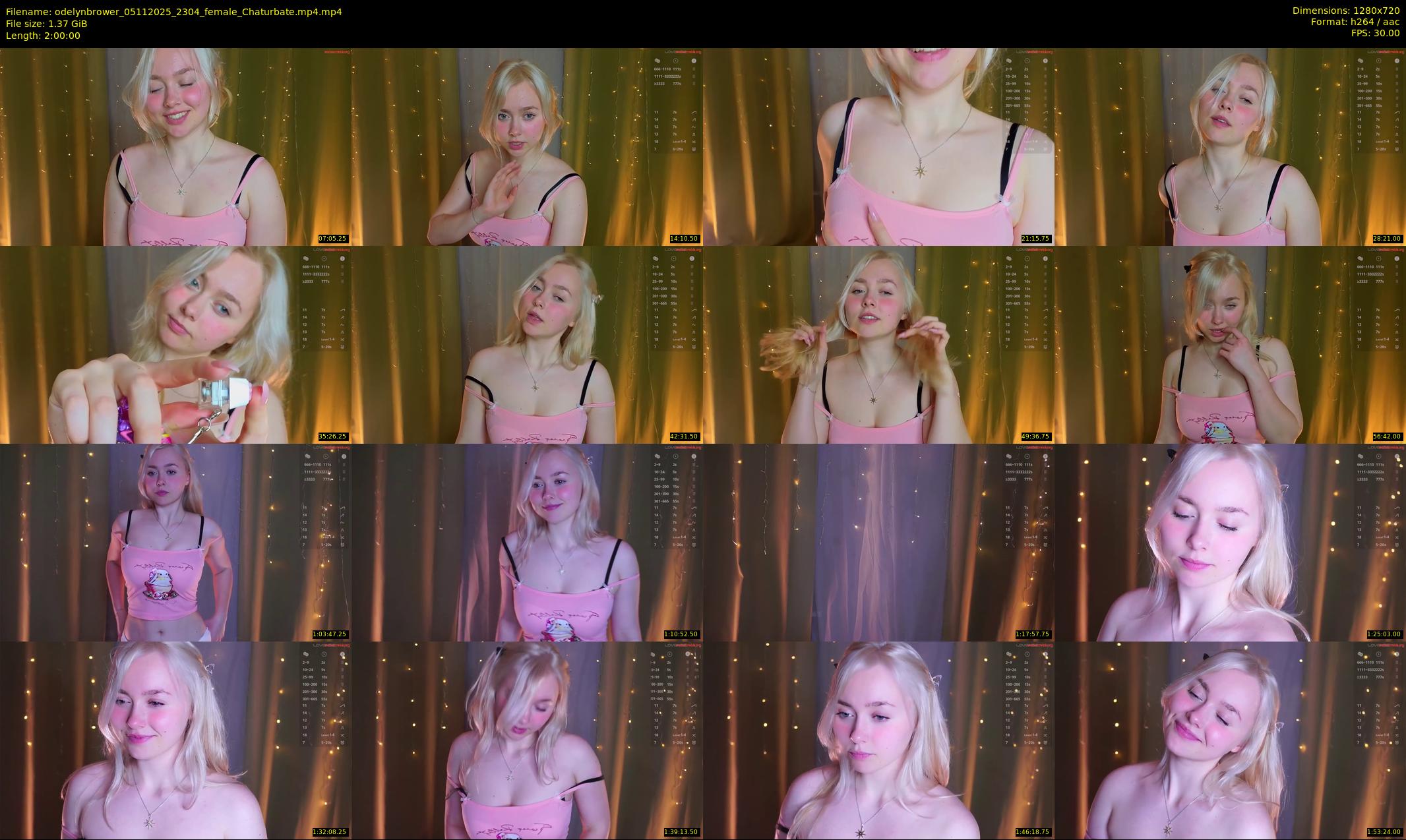 odelynbrower — 120 minute Chaturbate female cam show recording, 720p, Nov 5, 2025