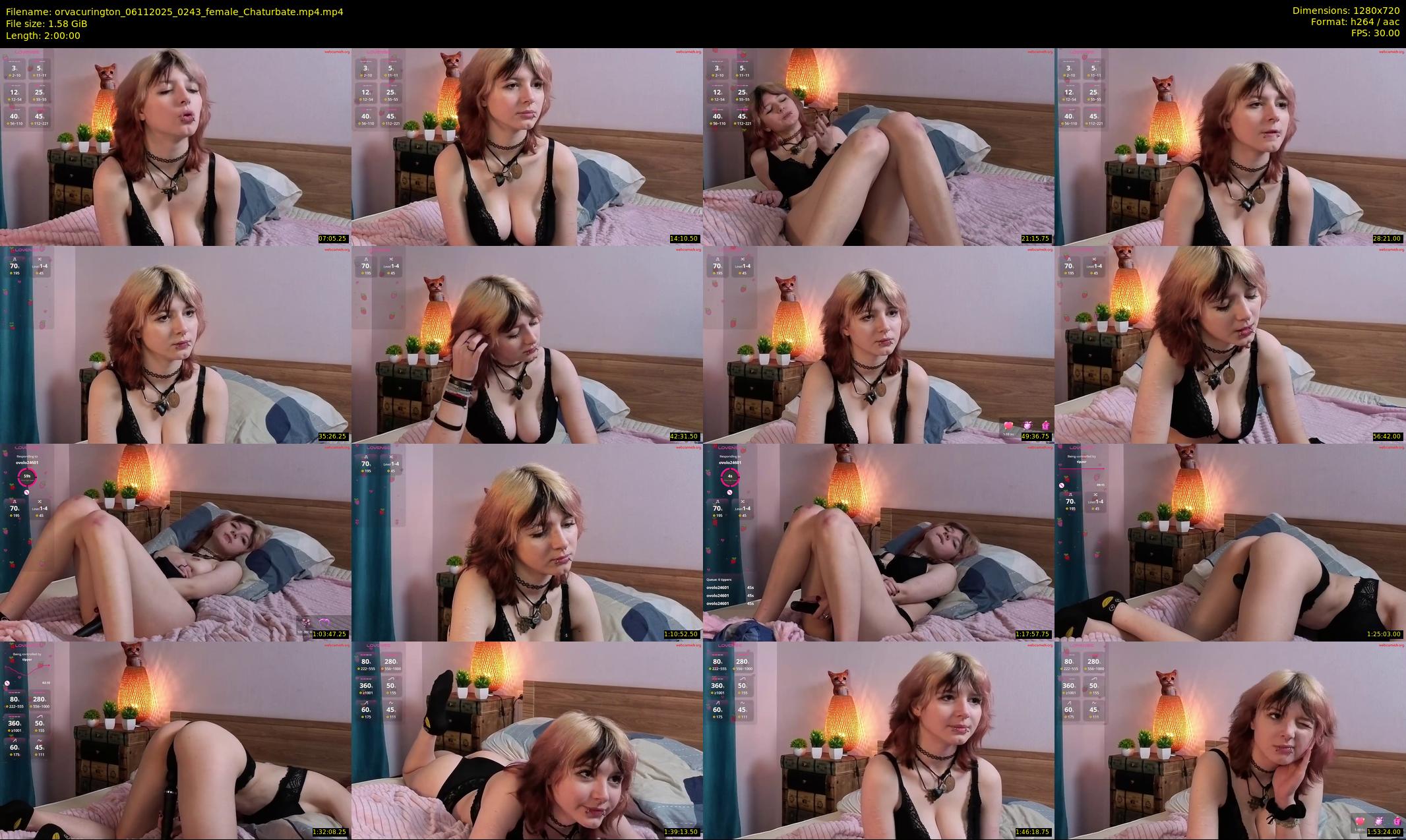 orvacurington — 120 minute Chaturbate female cam show recording, 720p, Nov 6, 2025