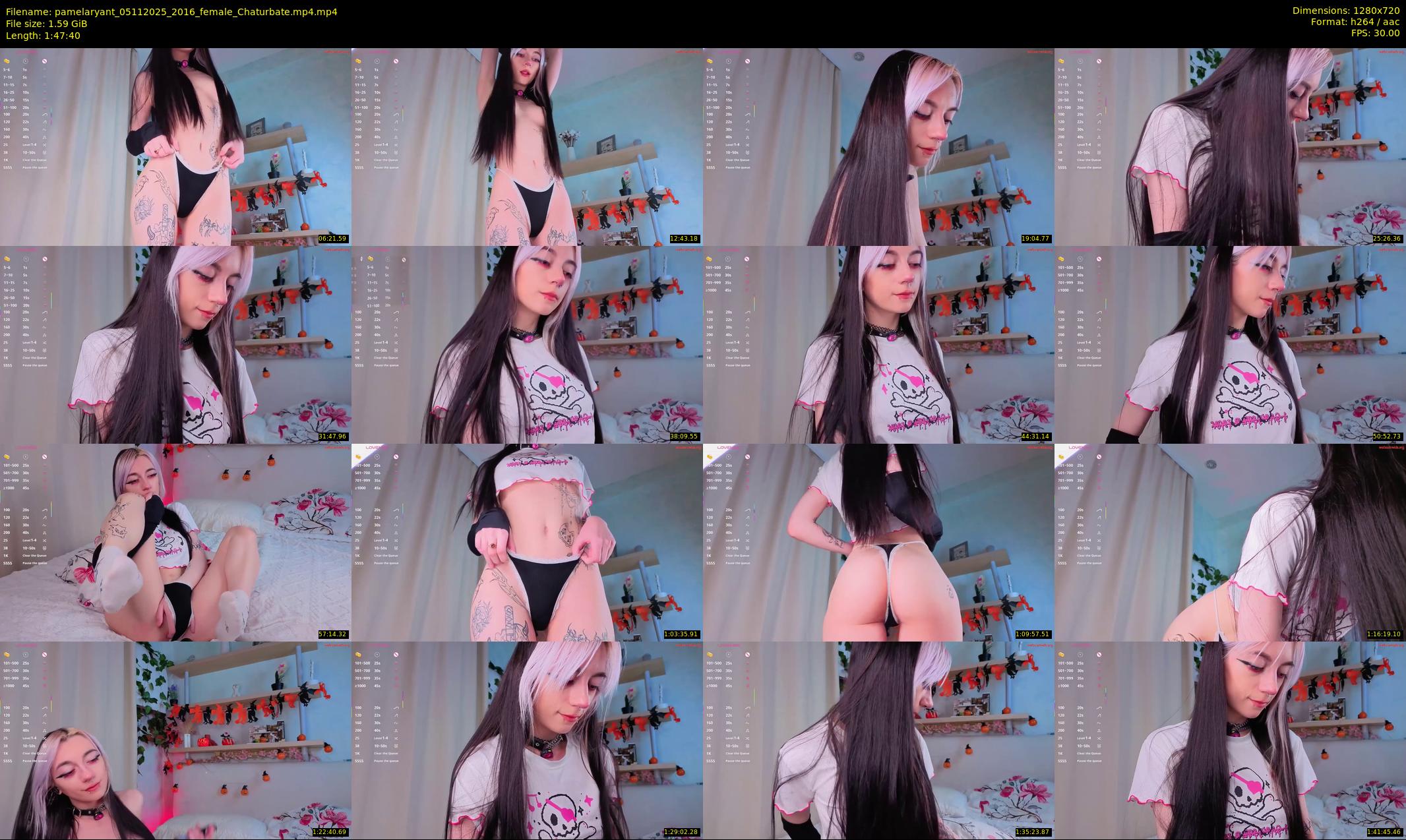 pamelaryant — 108 minute Chaturbate female cam show recording, 720p, Nov 5, 2025