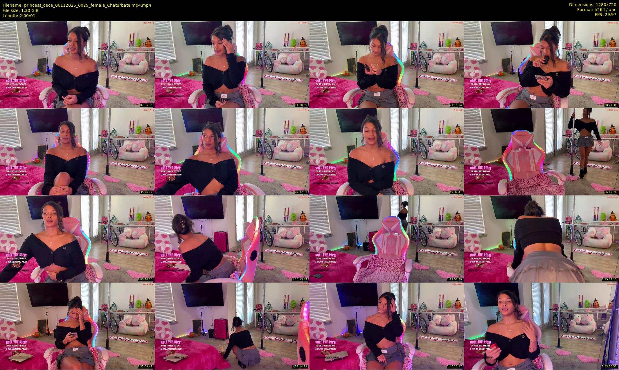 princess_cece — 121 minute Chaturbate female cam show recording, 720p, Nov 6, 2025
