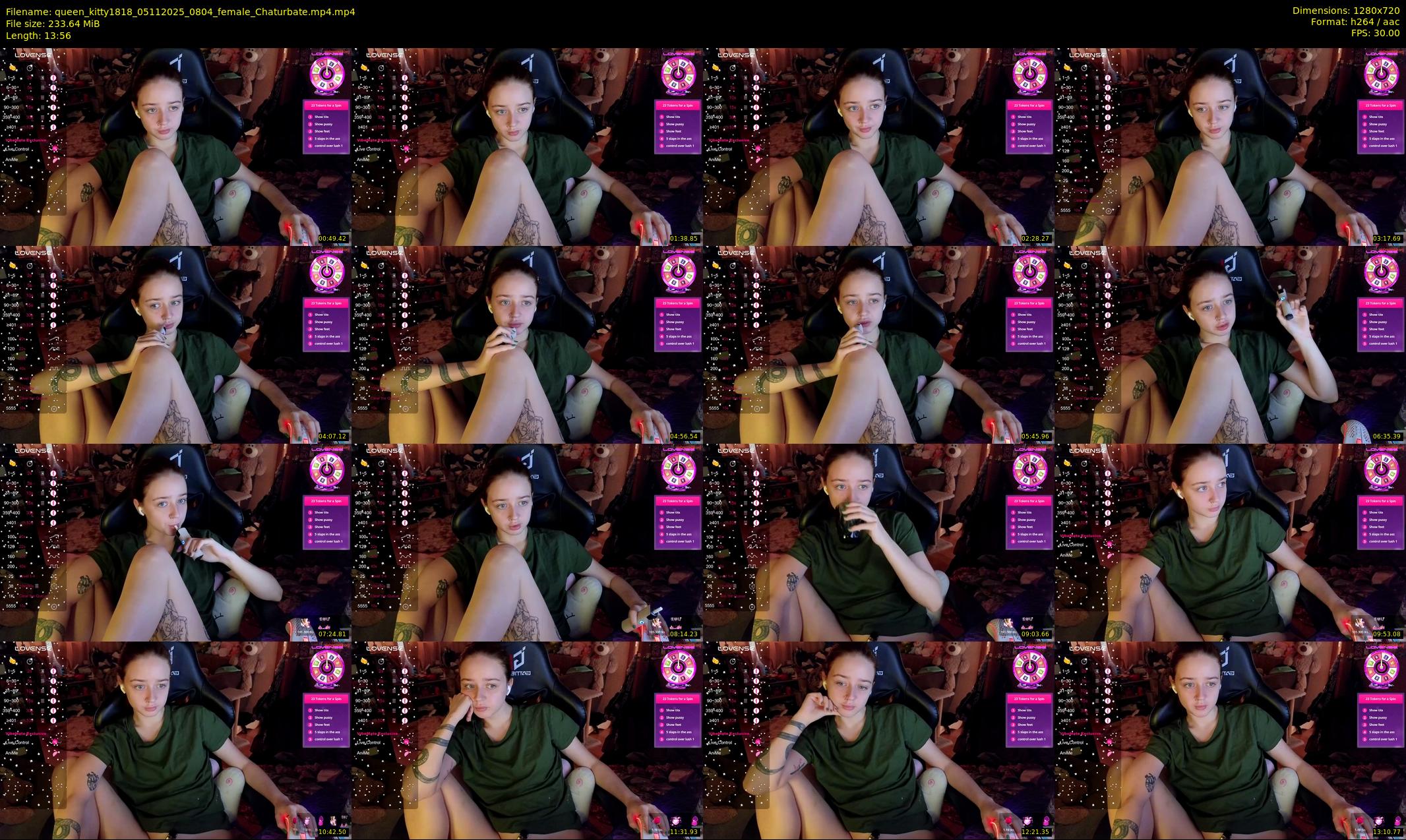 queen_kitty1818 — 14 minute Chaturbate female cam show recording, 720p, Nov 5, 2025