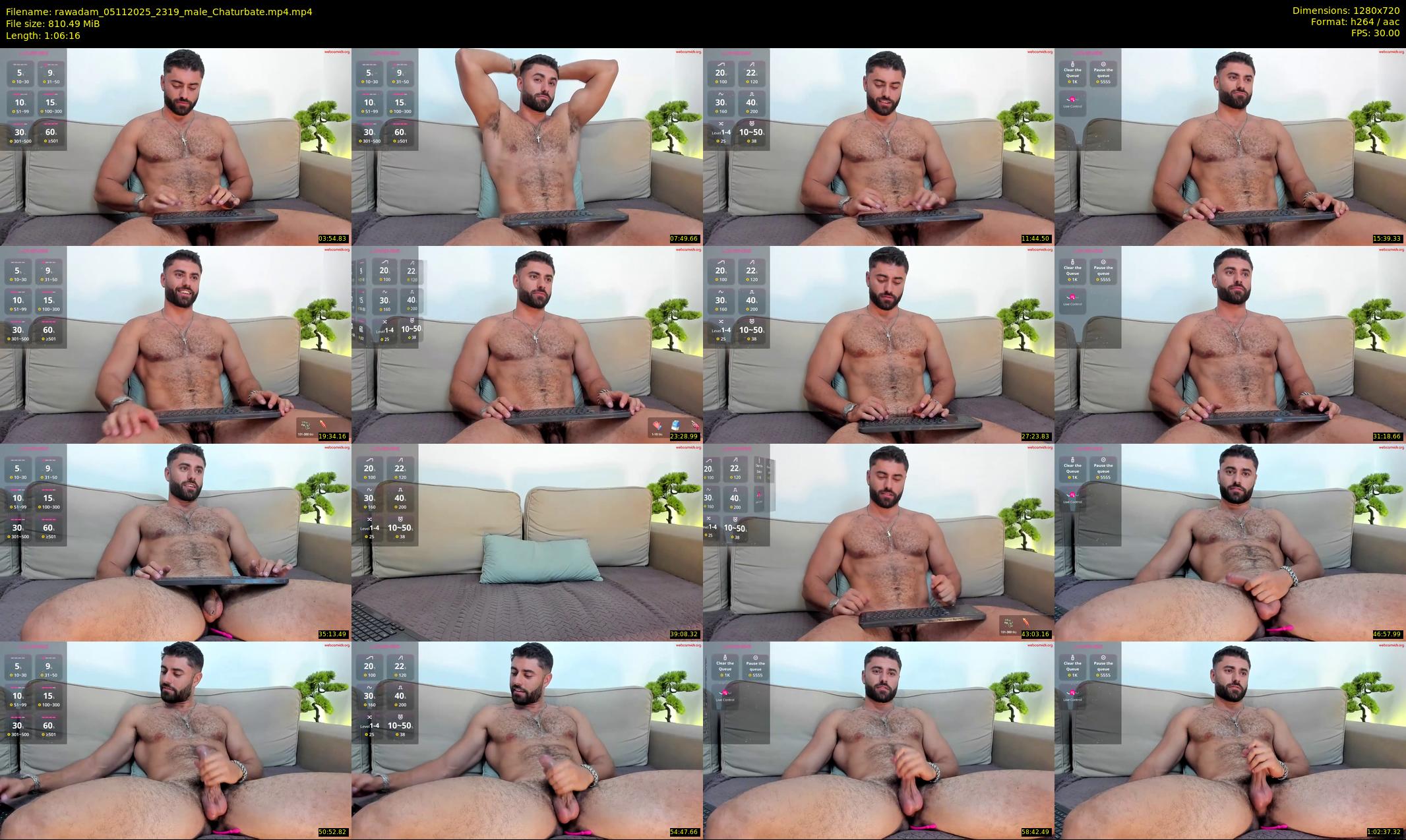 rawadam — 67 minute Chaturbate male cam show recording, 720p, Nov 5, 2025