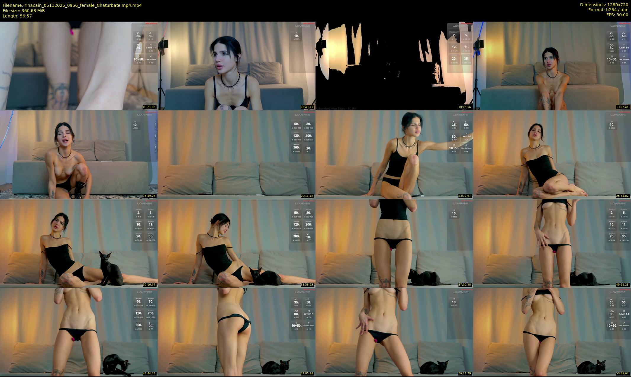 rinacain — 57 minute Chaturbate female cam show recording, 720p, Nov 5, 2025