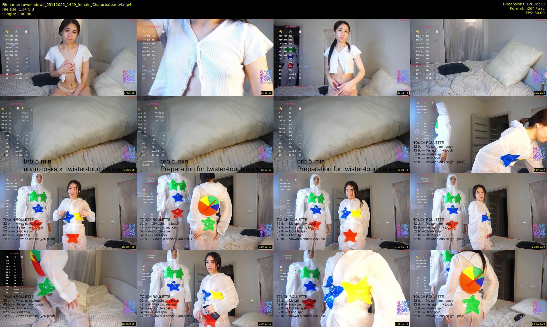 rowenadowe — 120 minute Chaturbate female cam show recording, 720p, Nov 5, 2025