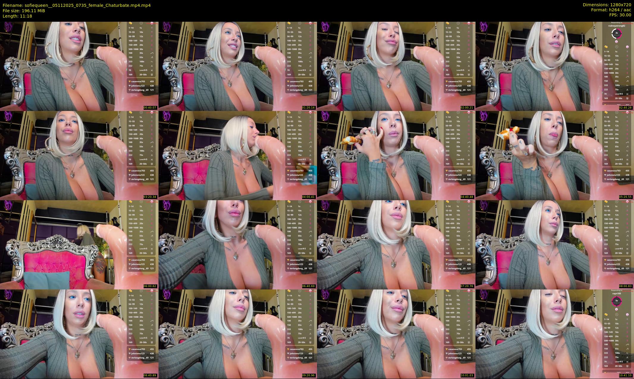 sofiequeen_ — 12 minute Chaturbate female cam show recording, 720p, Nov 5, 2025