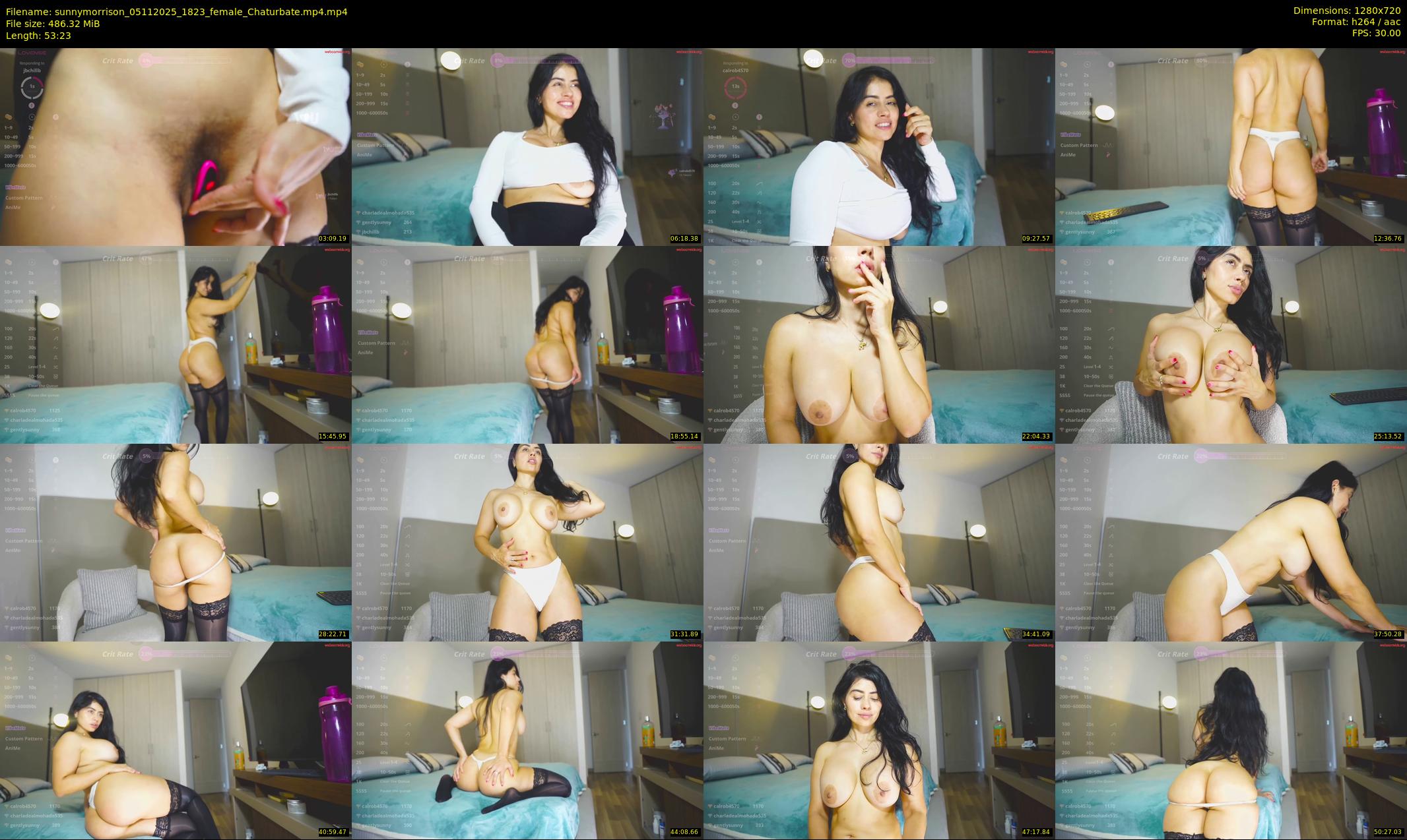 sunnymorrison — 54 minute Chaturbate female cam show recording, 720p, Nov 5, 2025