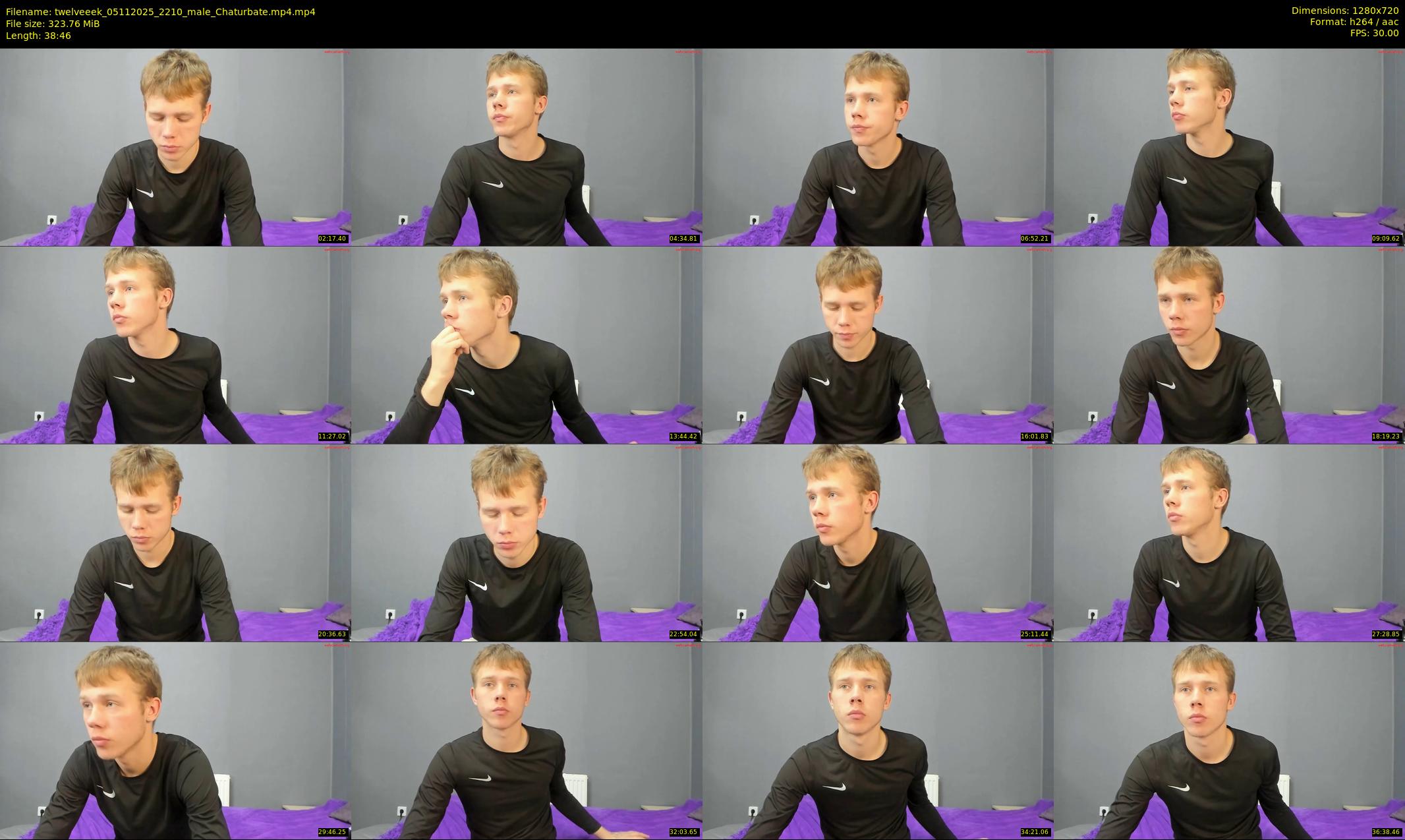 twelveeek — 39 minute Chaturbate male cam show recording, 720p, Nov 5, 2025