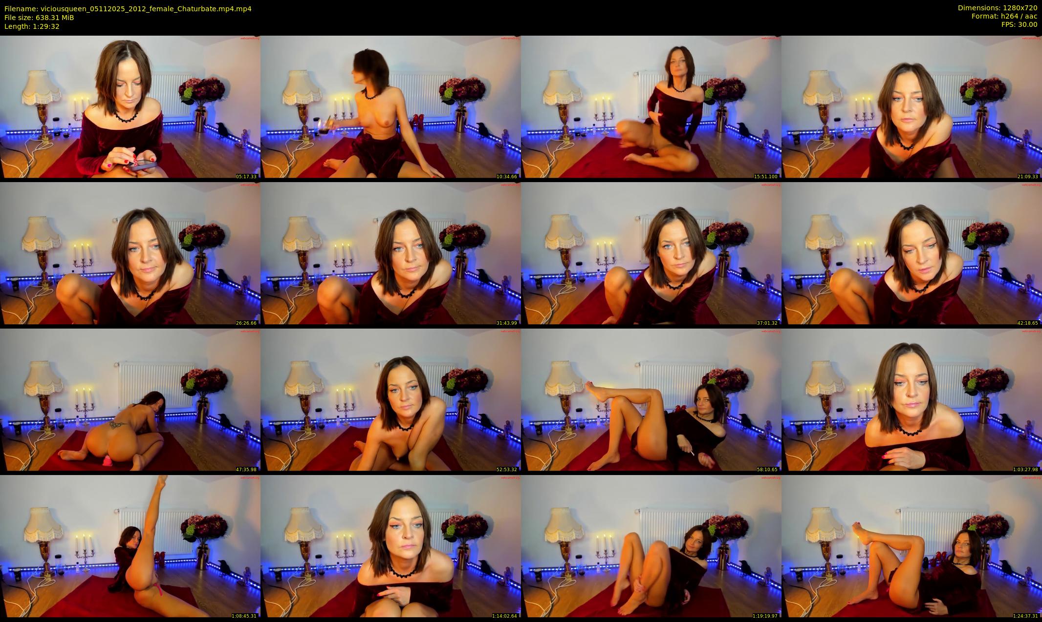 viciousqueen — 90 minute Chaturbate female cam show recording, 720p, Nov 5, 2025
