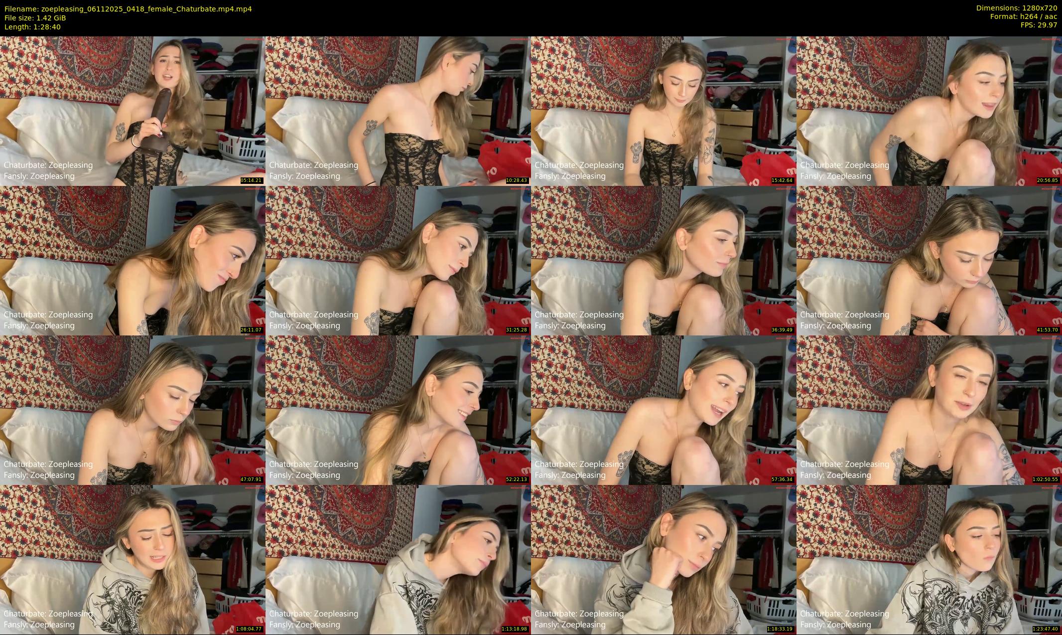 zoepleasing — 89 minute Chaturbate female cam show recording, 720p, Nov 6, 2025
